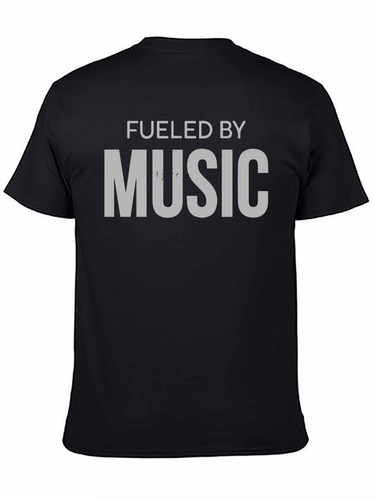 Fueled by Music T-Shirt - Soft Cotton Crew Neck Tee