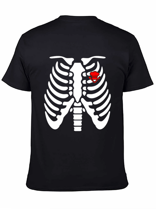 Chef Skeleton Rib Cage Graphic T-Shirt