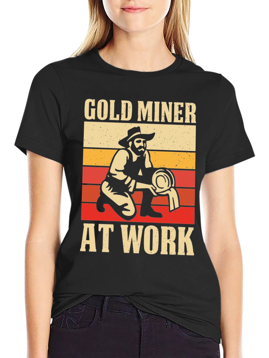 Gold Miner at Work Graphic Tee