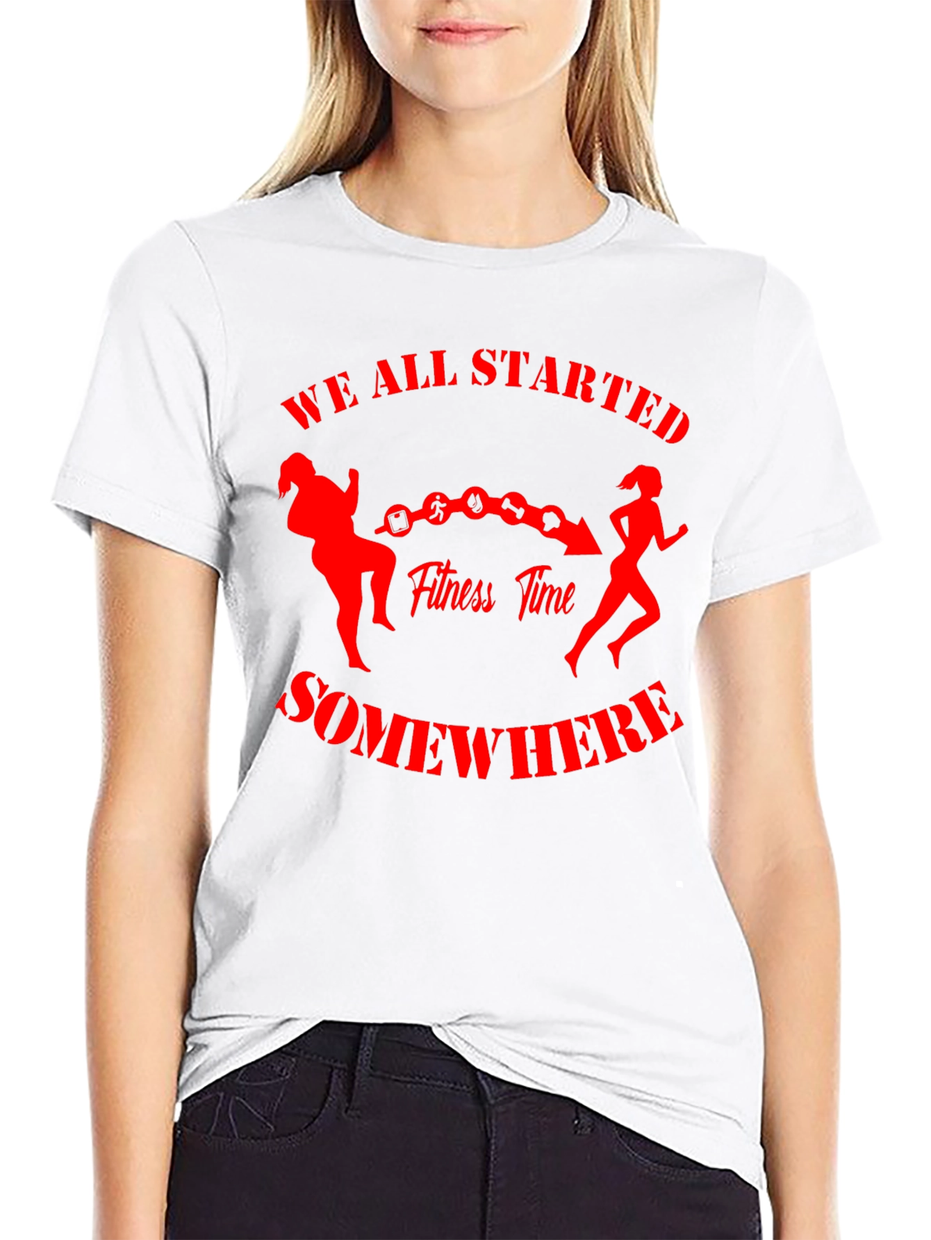 Fitness Journey T-Shirt - We All Started Somewhere