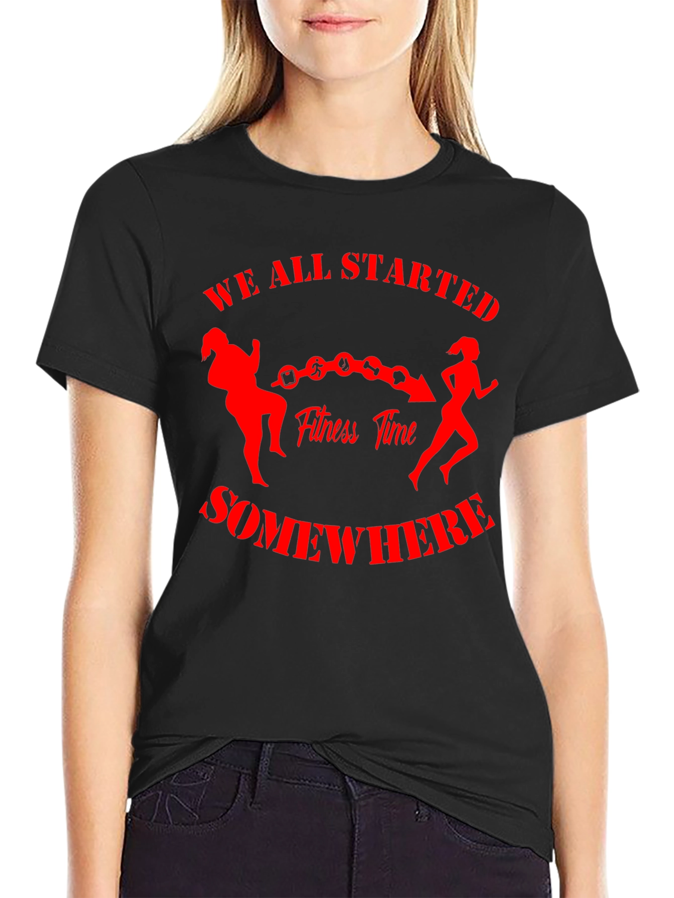 Fitness Journey T-Shirt - We All Started Somewhere