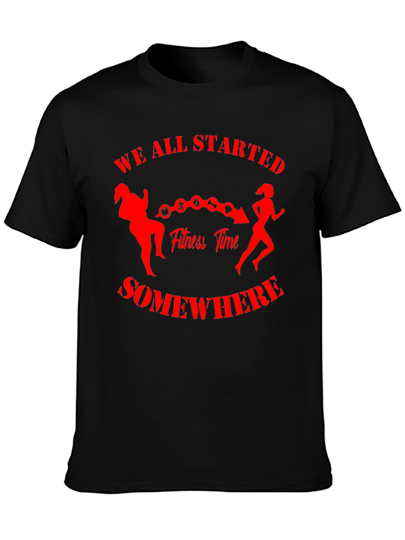 Fitness Journey T-Shirt - We All Started Somewhere