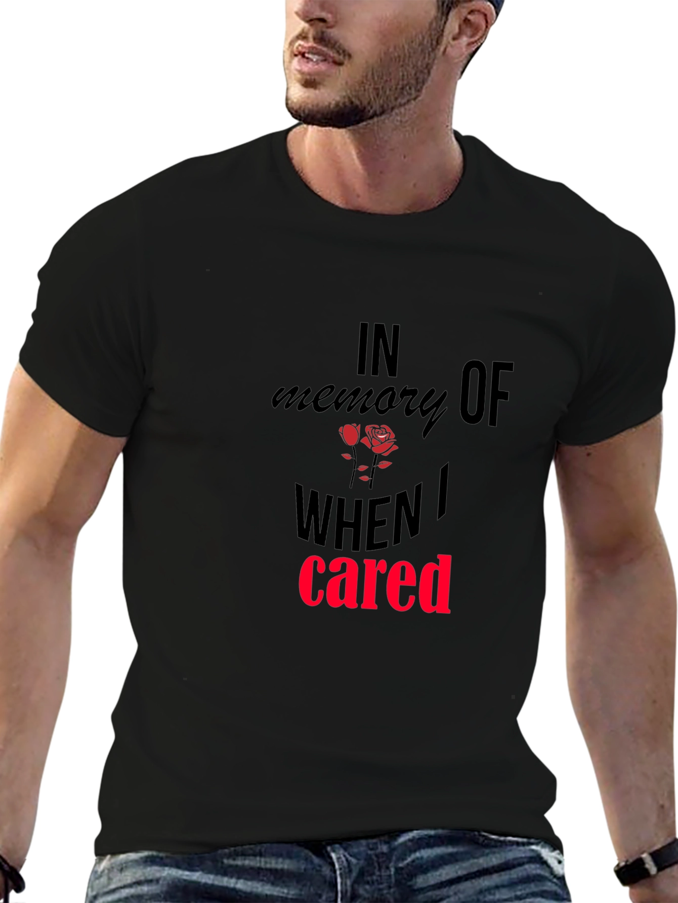 In Memory Of When I Cared Graphic Tee