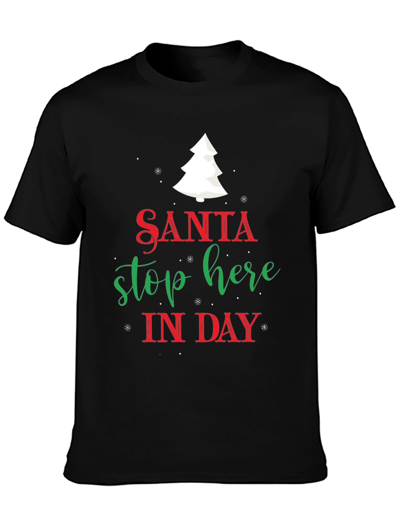 Santa Stop Here Christmas T-Shirt
