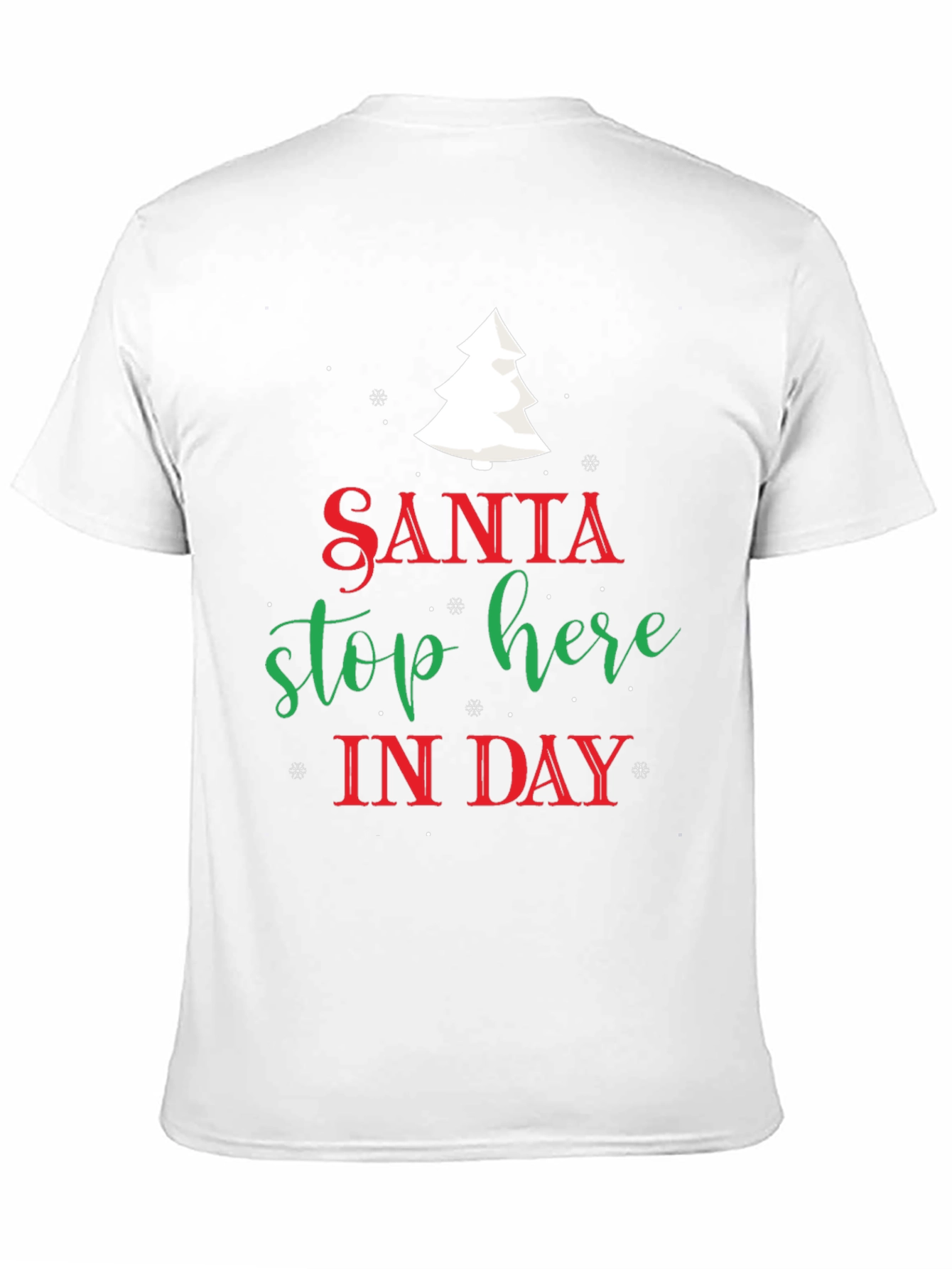 Santa Stop Here Christmas T-Shirt