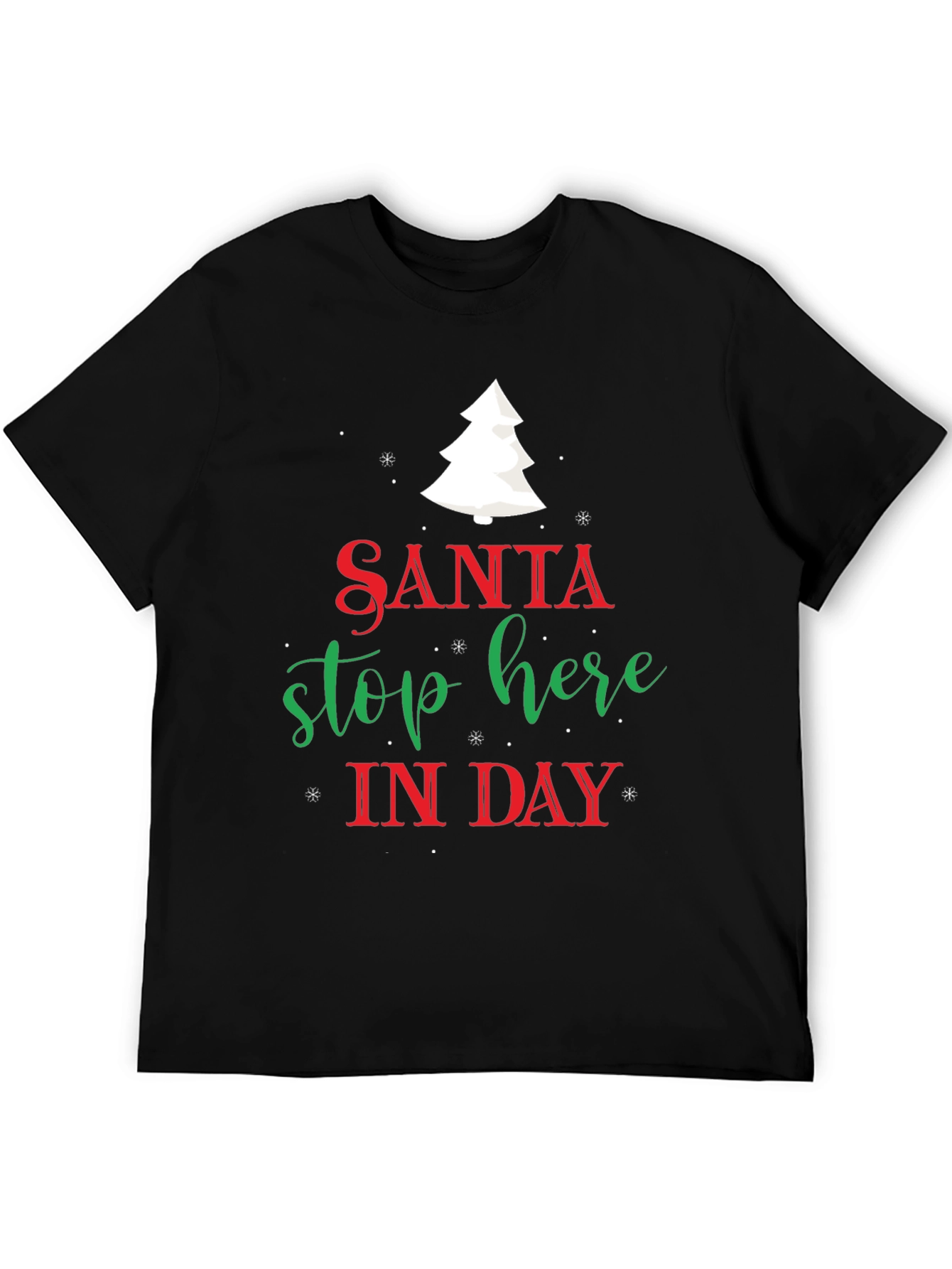 Santa Stop Here Christmas T-Shirt