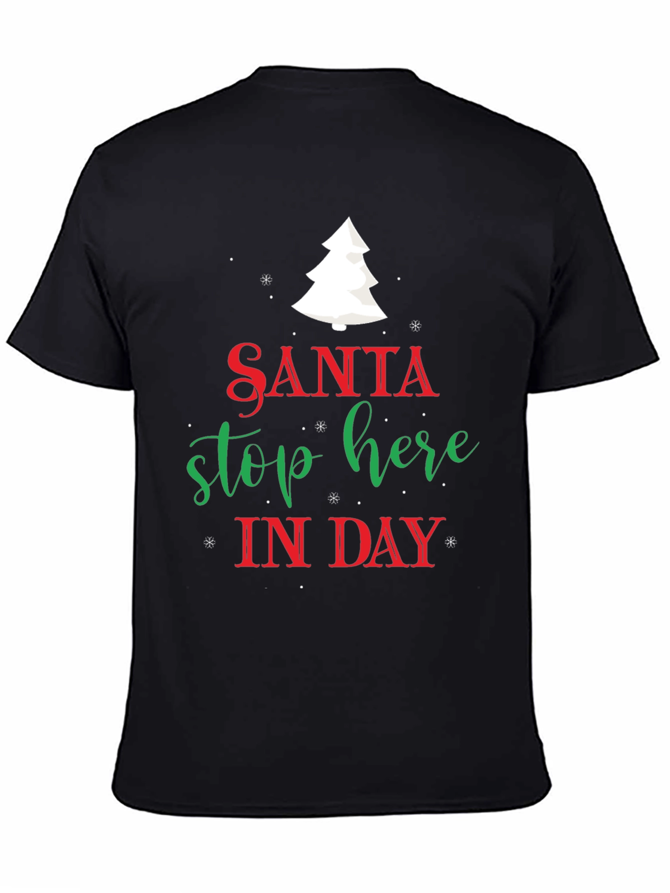 Santa Stop Here Christmas T-Shirt