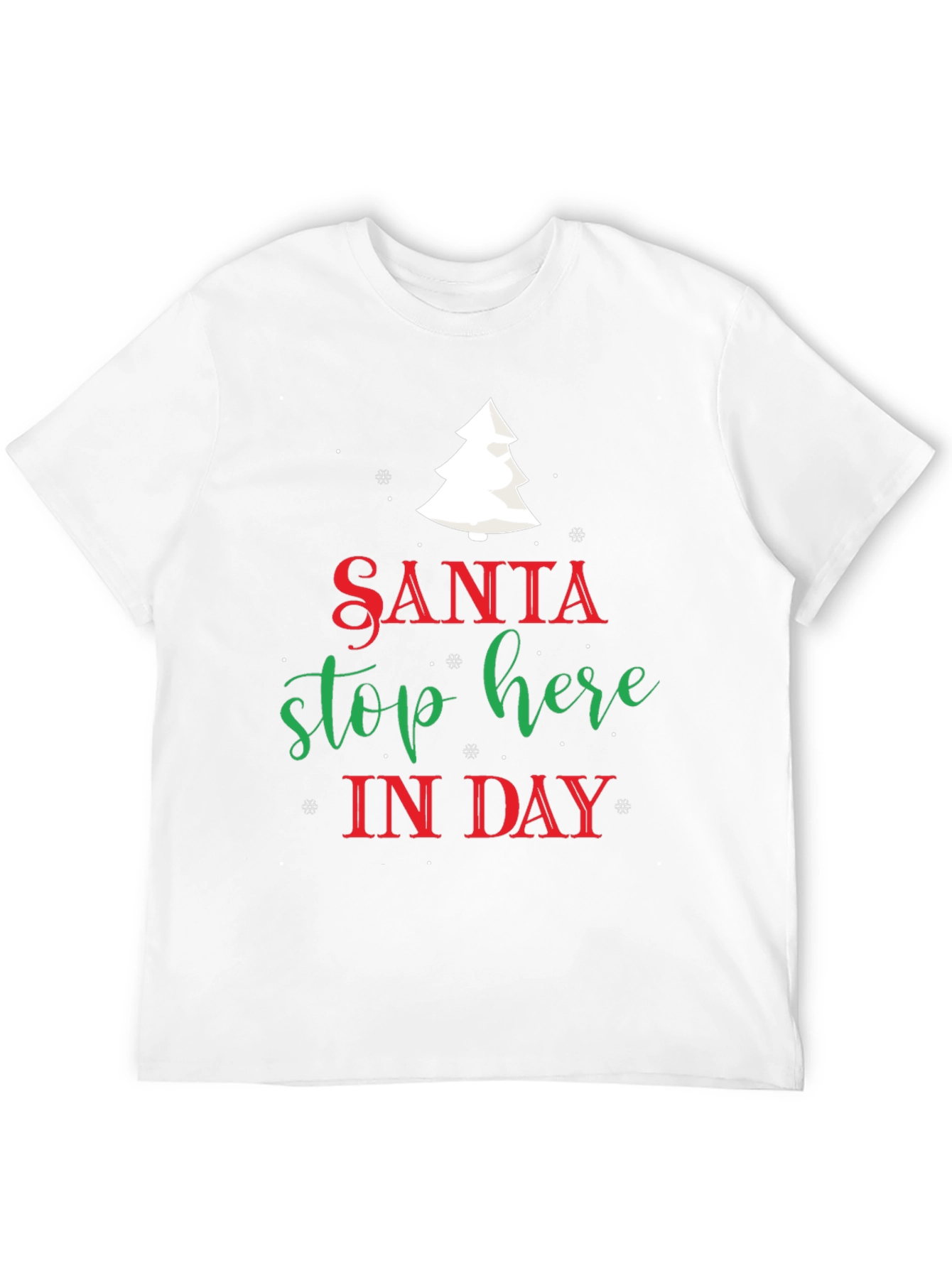 Santa Stop Here Christmas T-Shirt