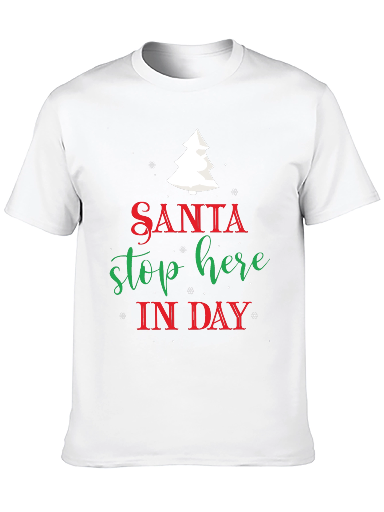 Santa Stop Here Christmas T-Shirt