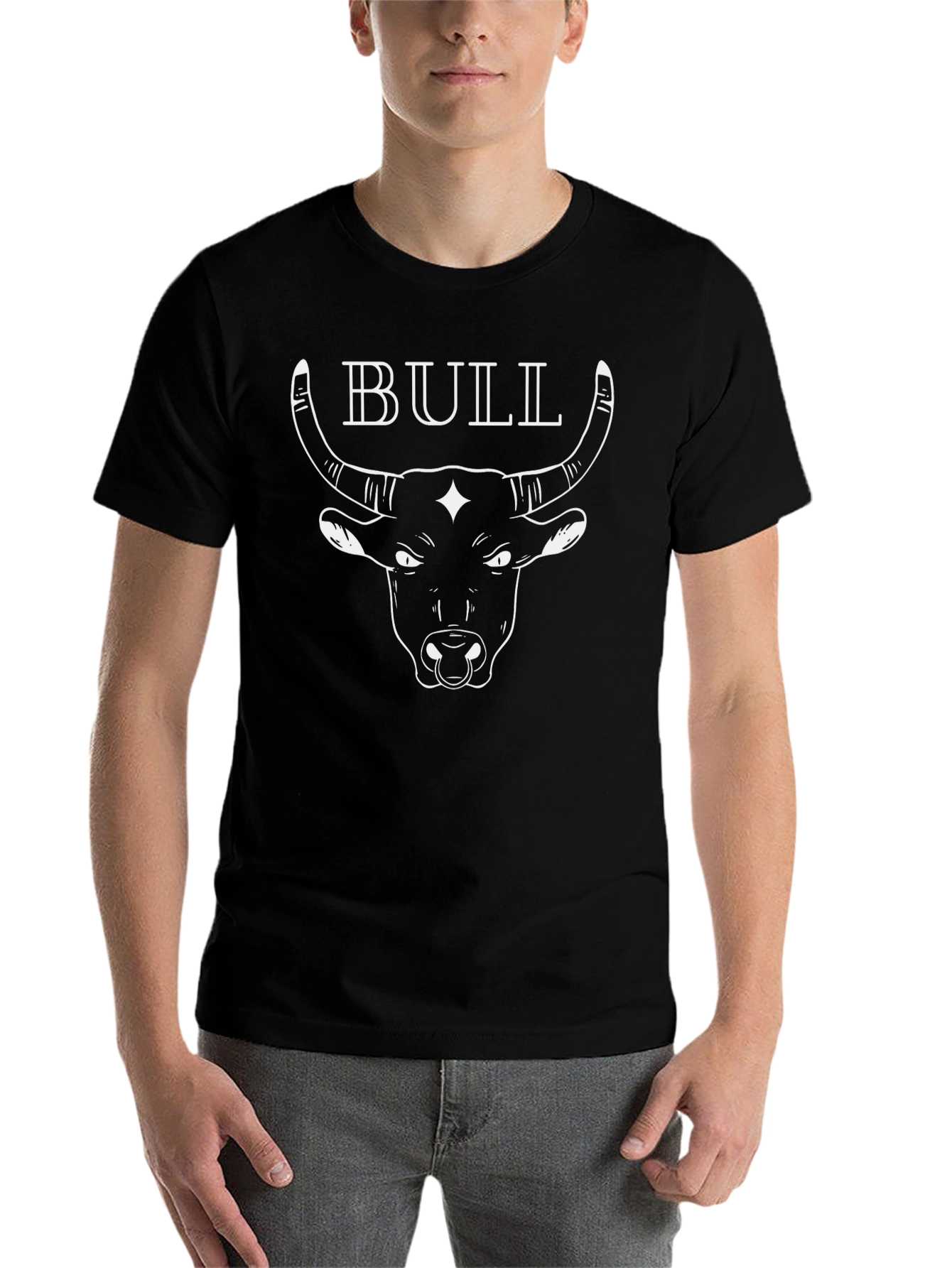 Black Bull Graphic Tee - Edgy Style