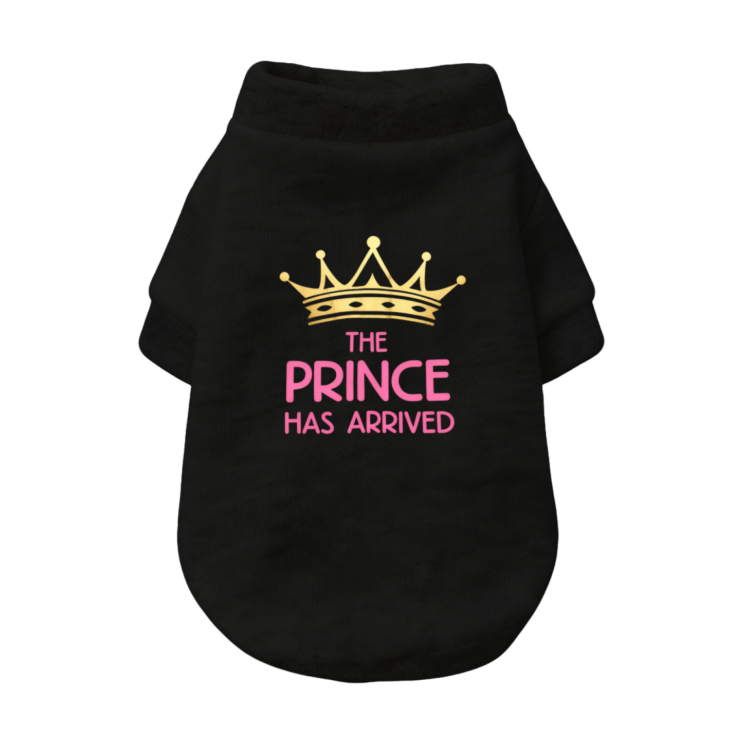 The Prince Has Arrived Cute Crown Dog Warm Sweater