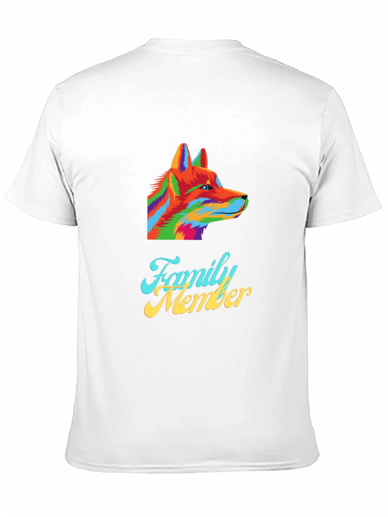 Family Member Wolf Graphic Tee - Mens Black T-Shirt