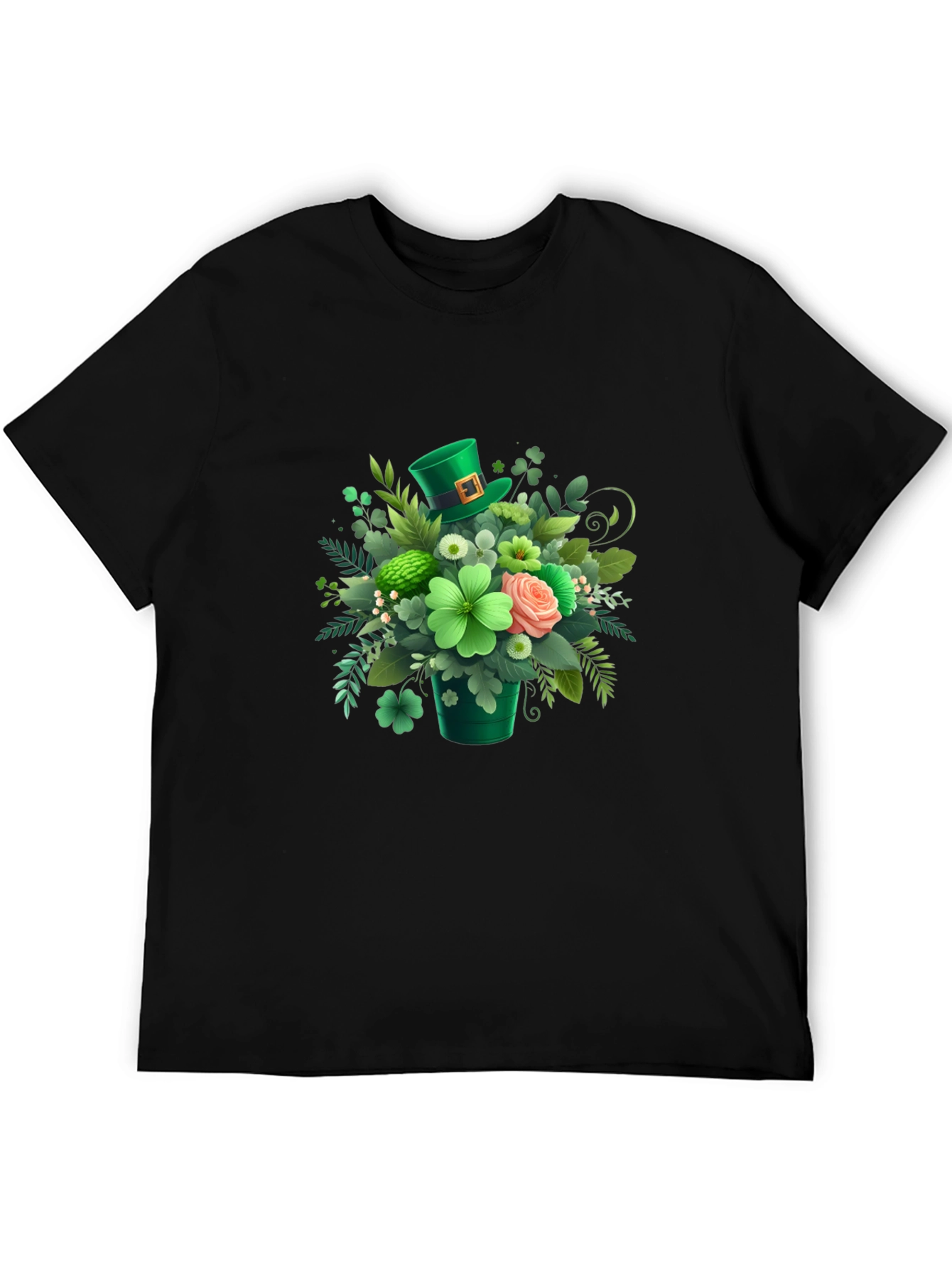 St. Patricks Day Floral Graphic T-Shirt