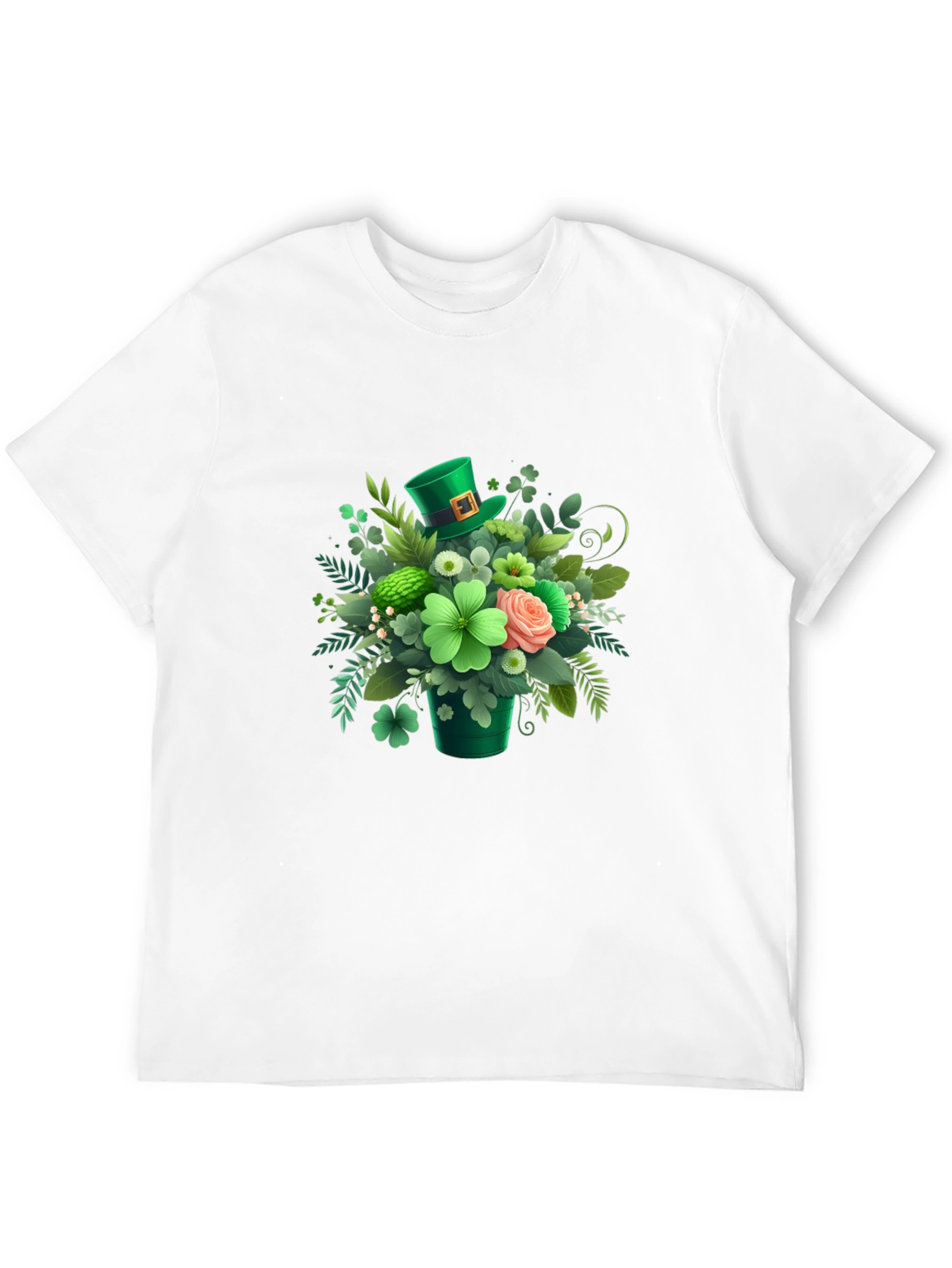 St. Patricks Day Floral Graphic T-Shirt