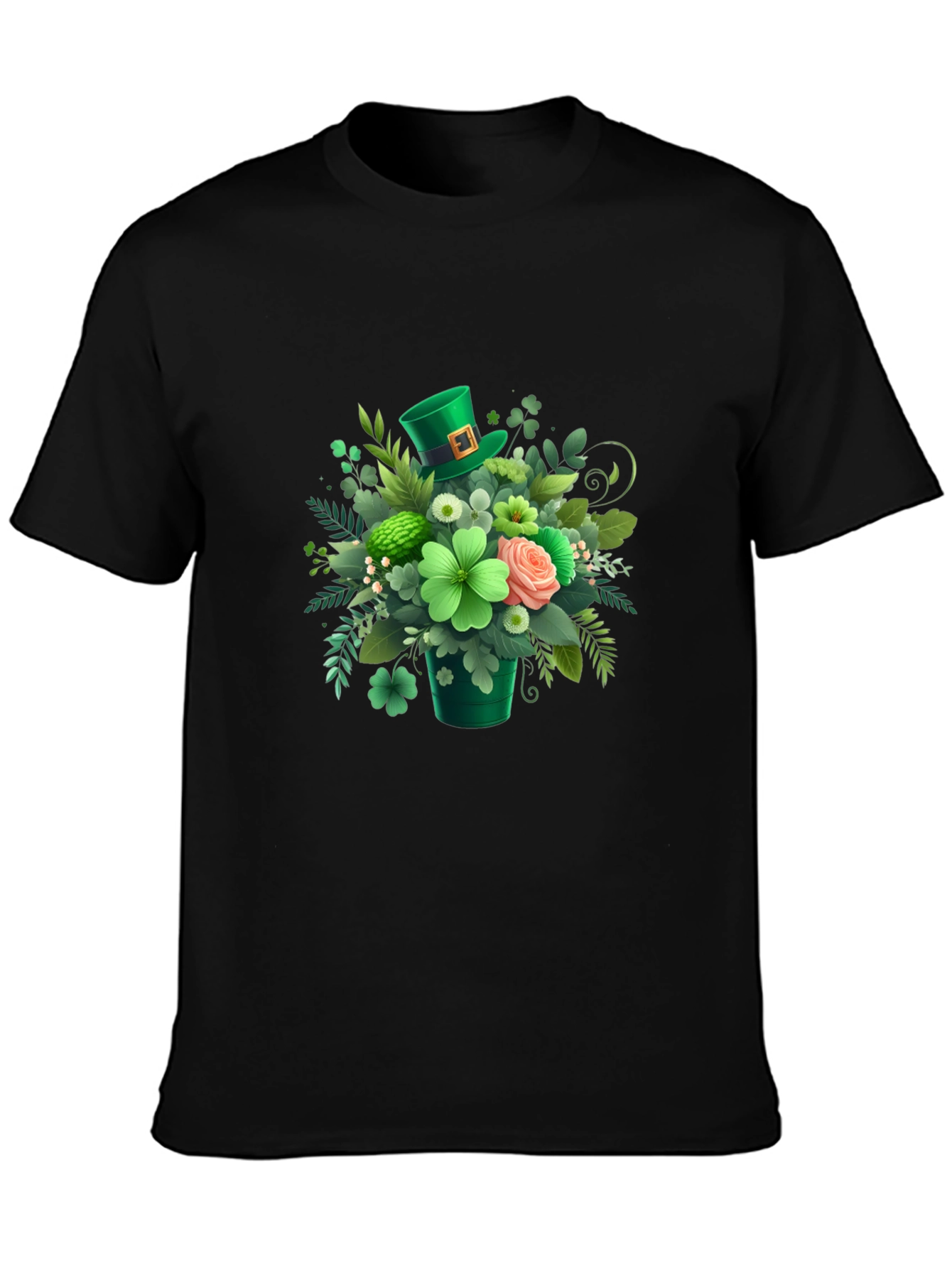 St. Patricks Day Floral Graphic T-Shirt