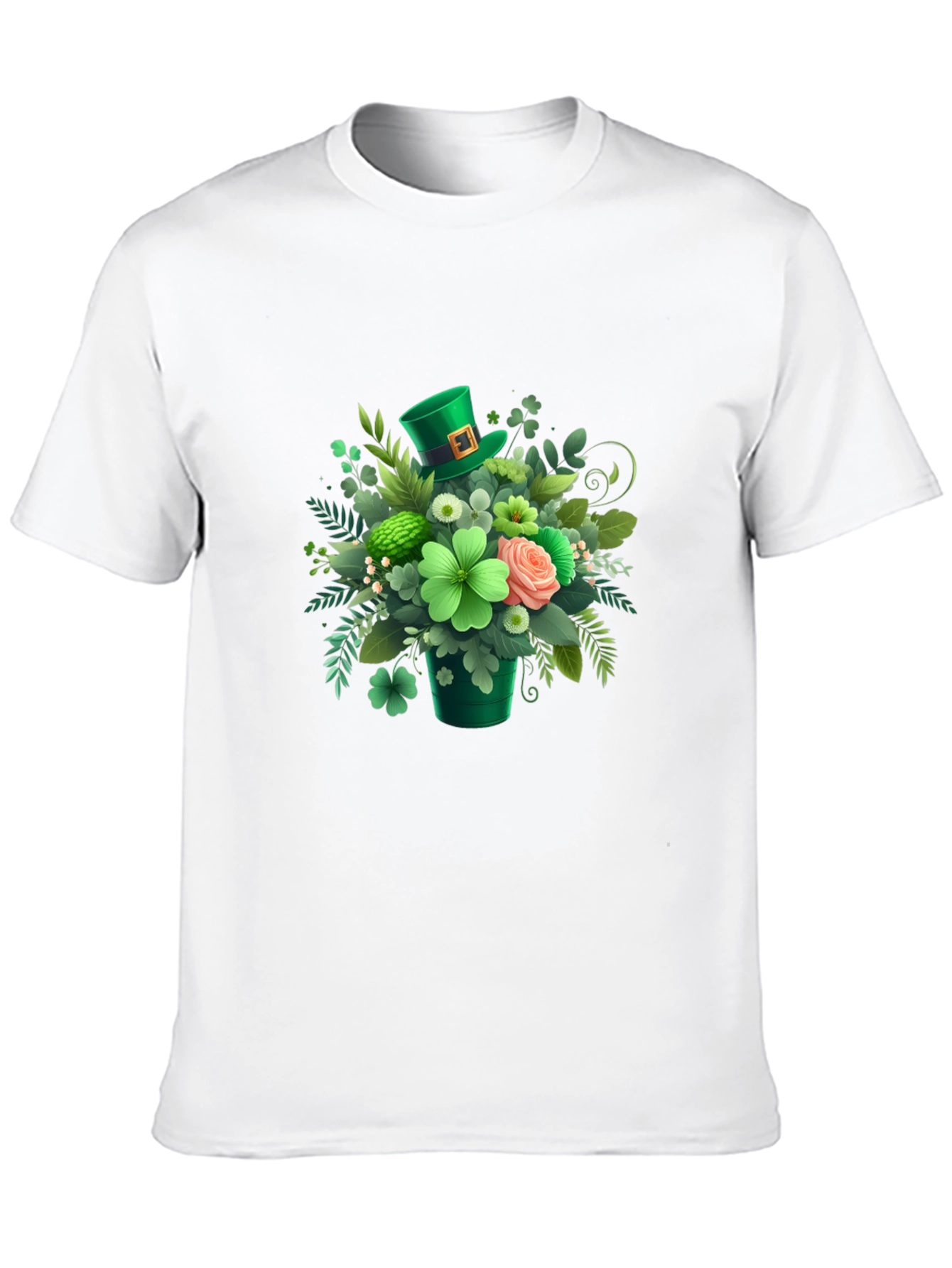 St. Patricks Day Floral Graphic T-Shirt