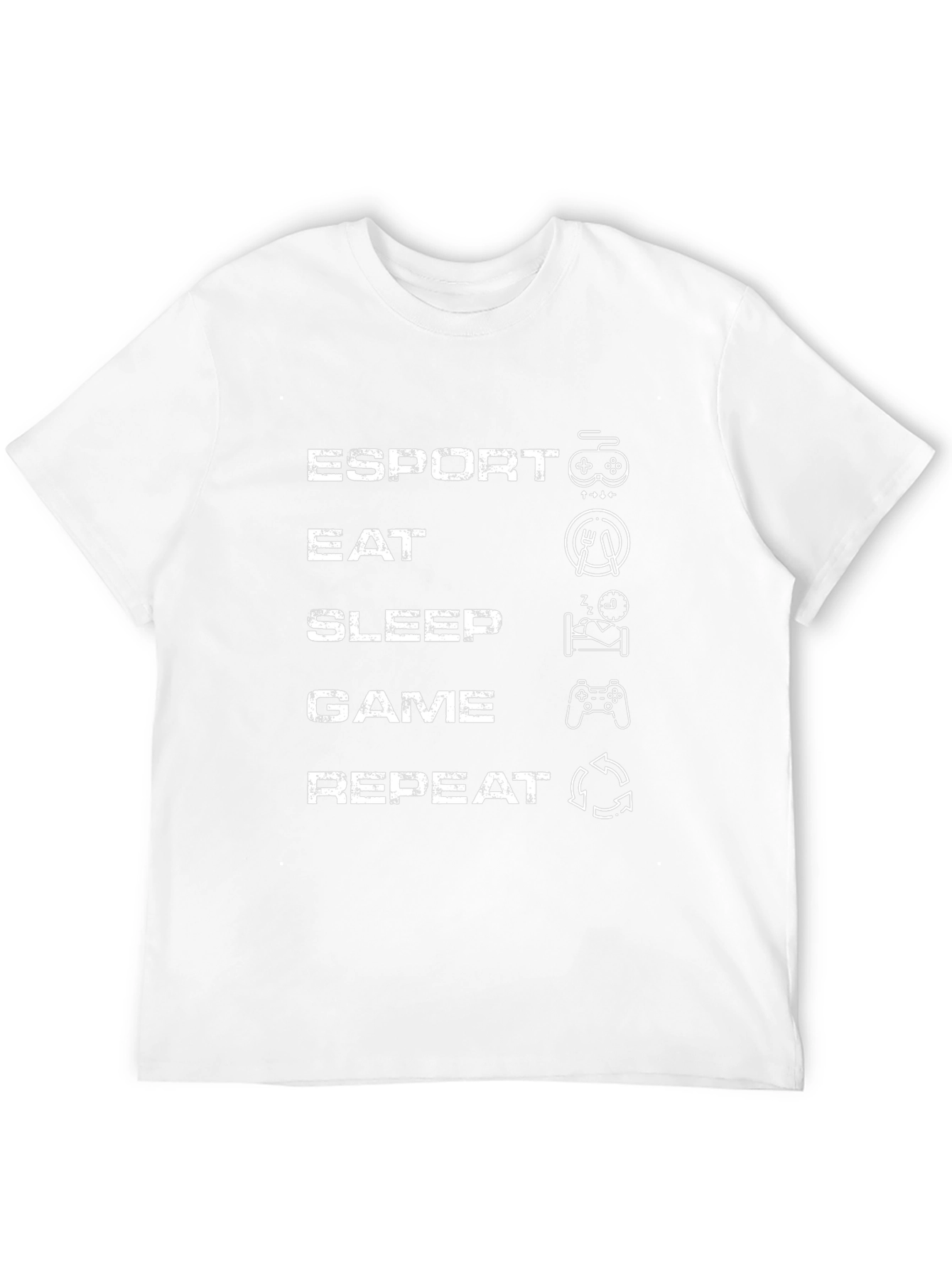 Esport Eat Sleep Game Repeat Black T-Shirt