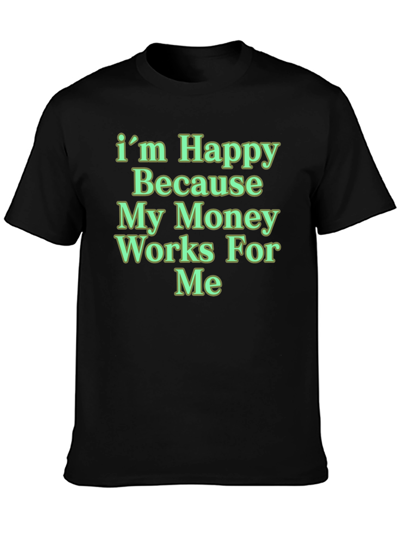 Happy Money Black T-Shirt