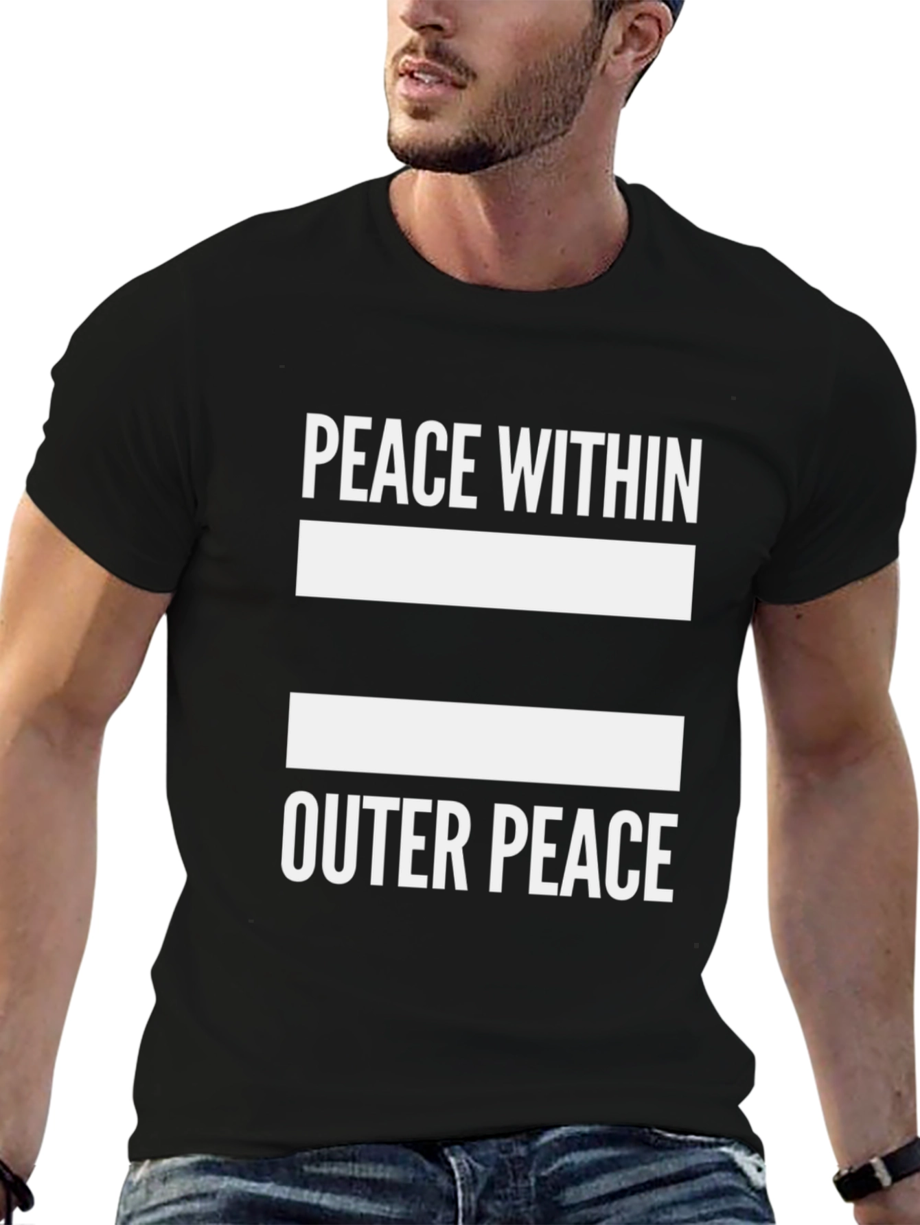 Peace Within Outer Peace Graphic T-Shirt