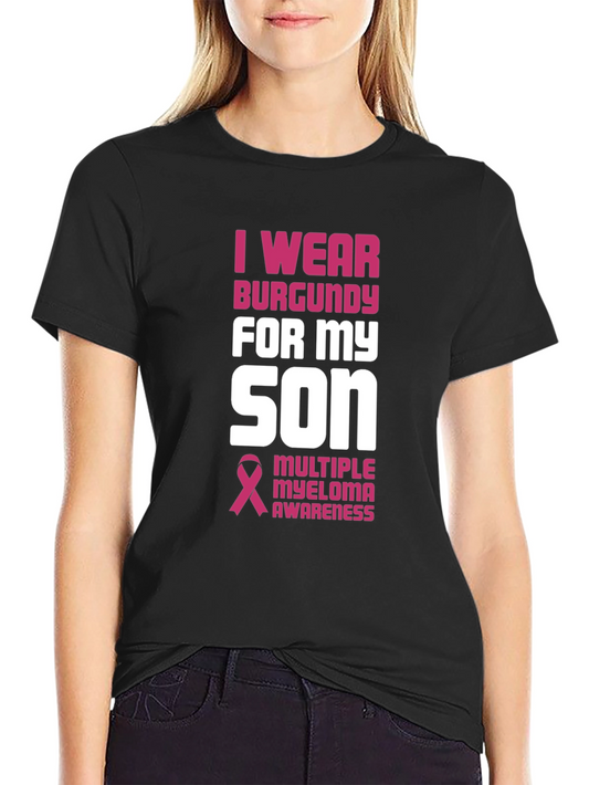 Burgundy Multiple Myeloma Awareness T-Shirt