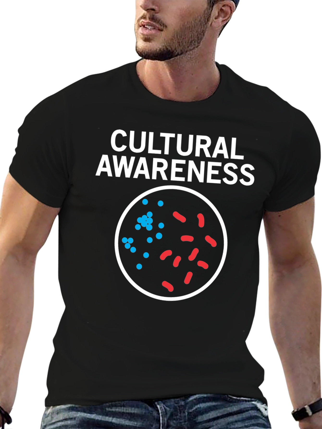 Cultural Awareness T-Shirt - Bacteria Design
