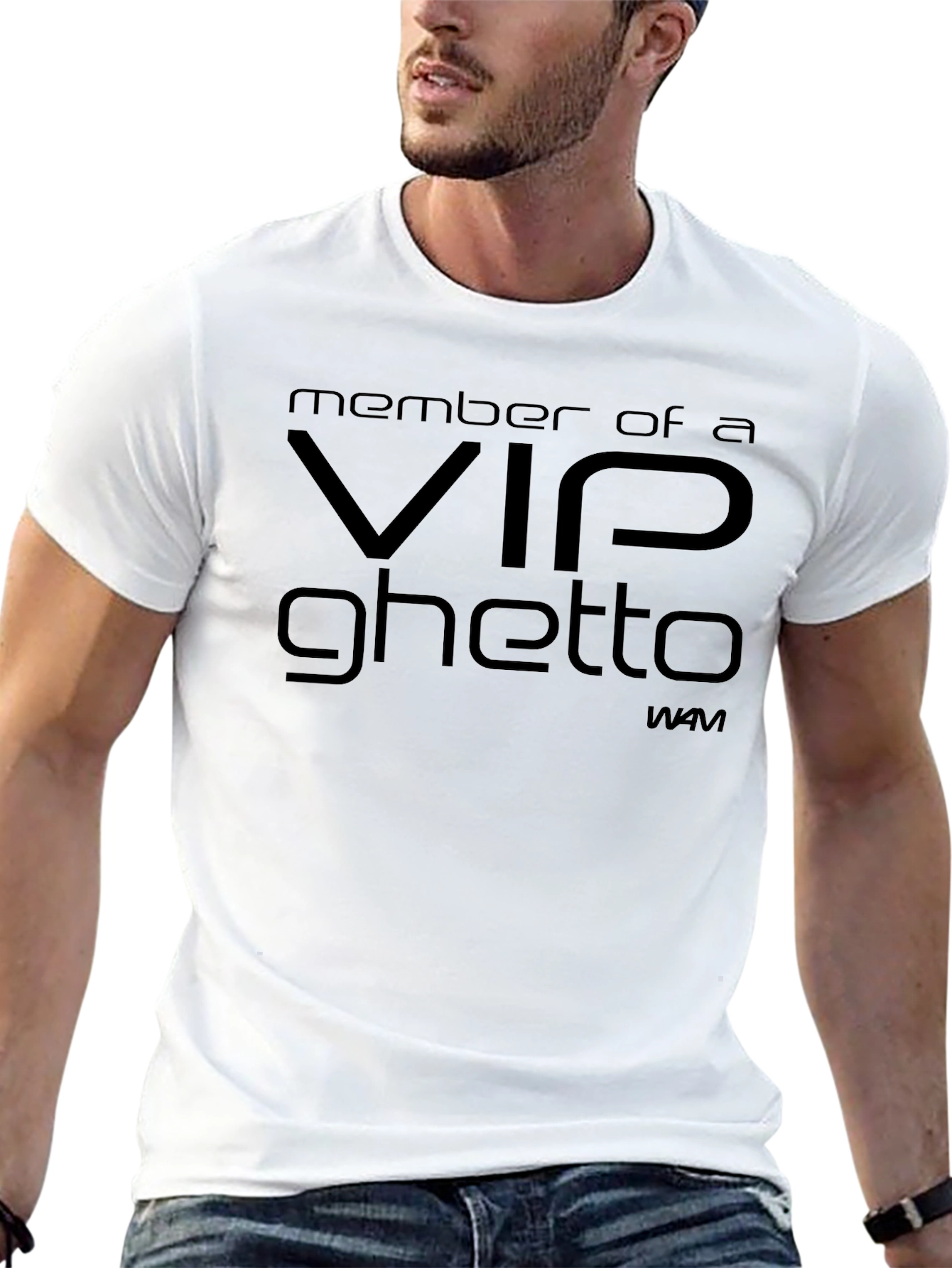 VIP Ghetto Black Graphic Tee Shirt