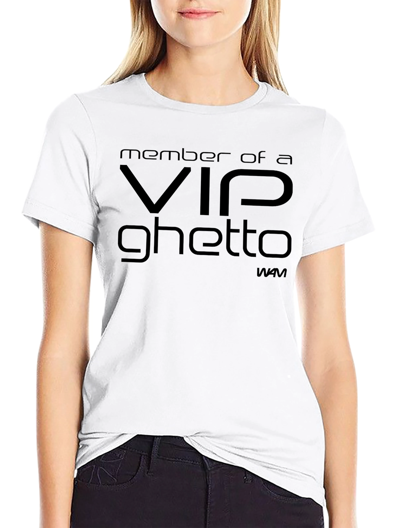 VIP Ghetto Black Graphic Tee Shirt