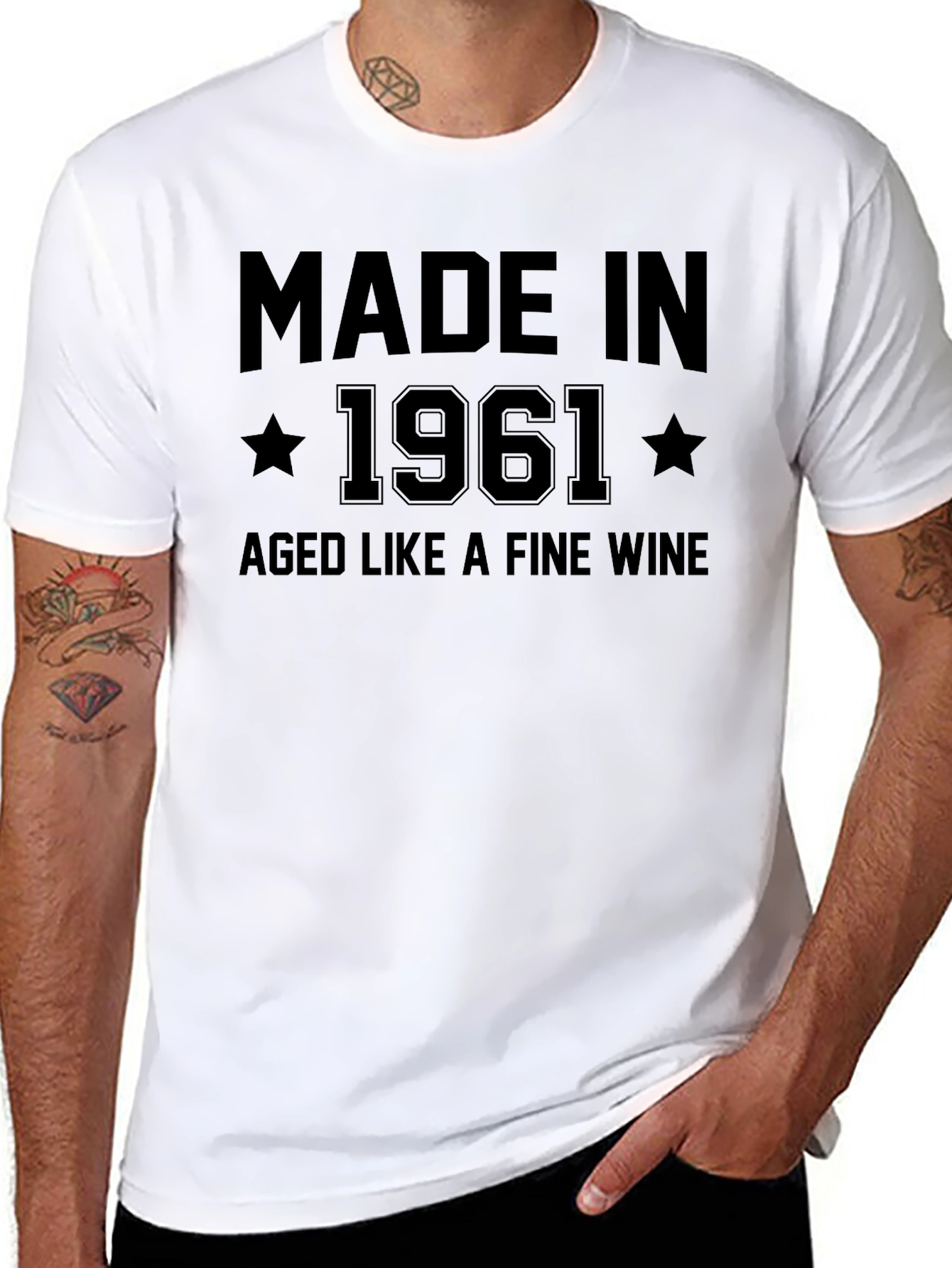Made in 1961 Aged Like Fine Wine Graphic Tee