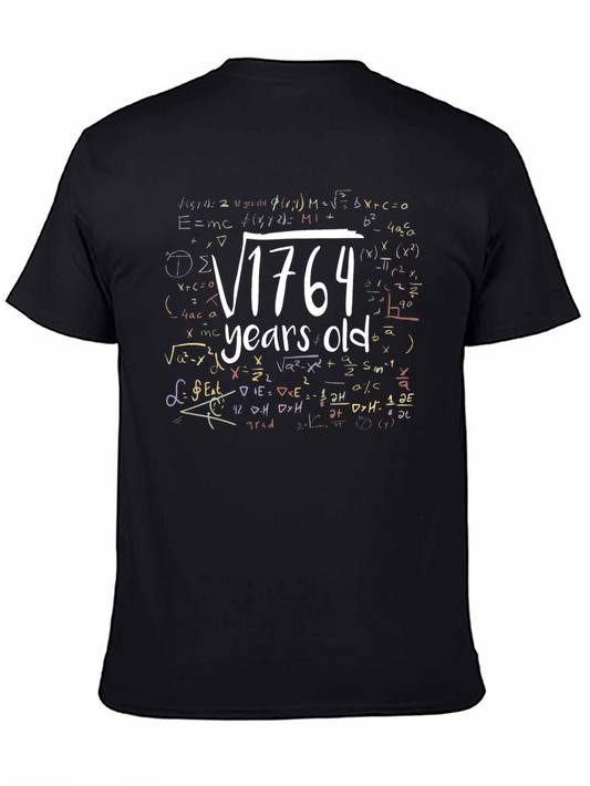 Funny Math 42nd Birthday T-Shirt: Square Root of 1764