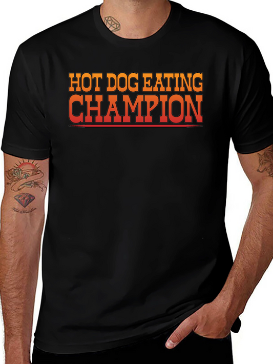 Hot Dog Eating Champion Graphic Tee