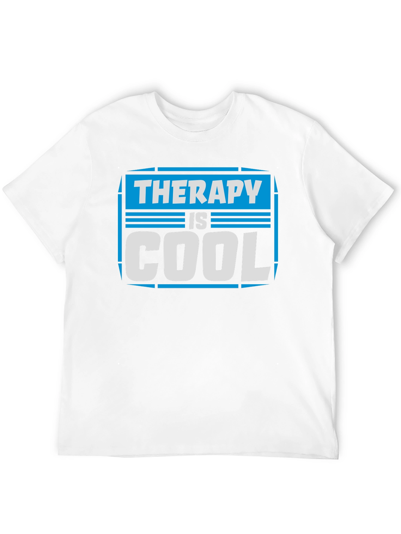 Therapy Is Cool Graphic Tee - Unisex Black T-Shirt