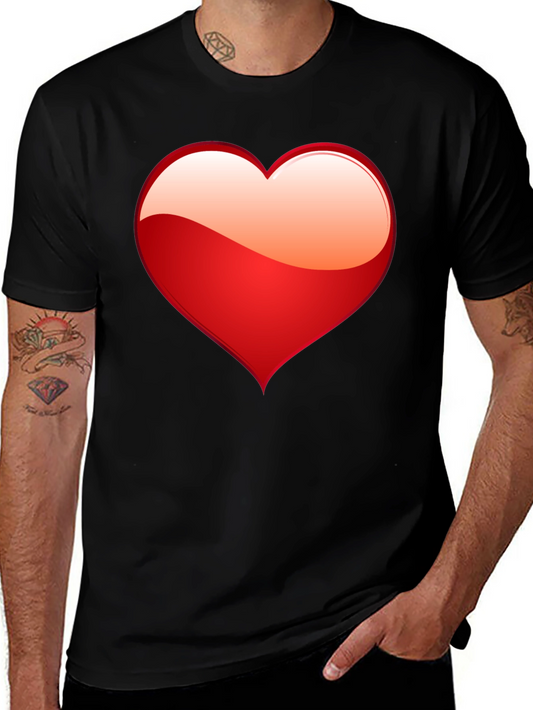 Heart Graphic Black T-Shirt