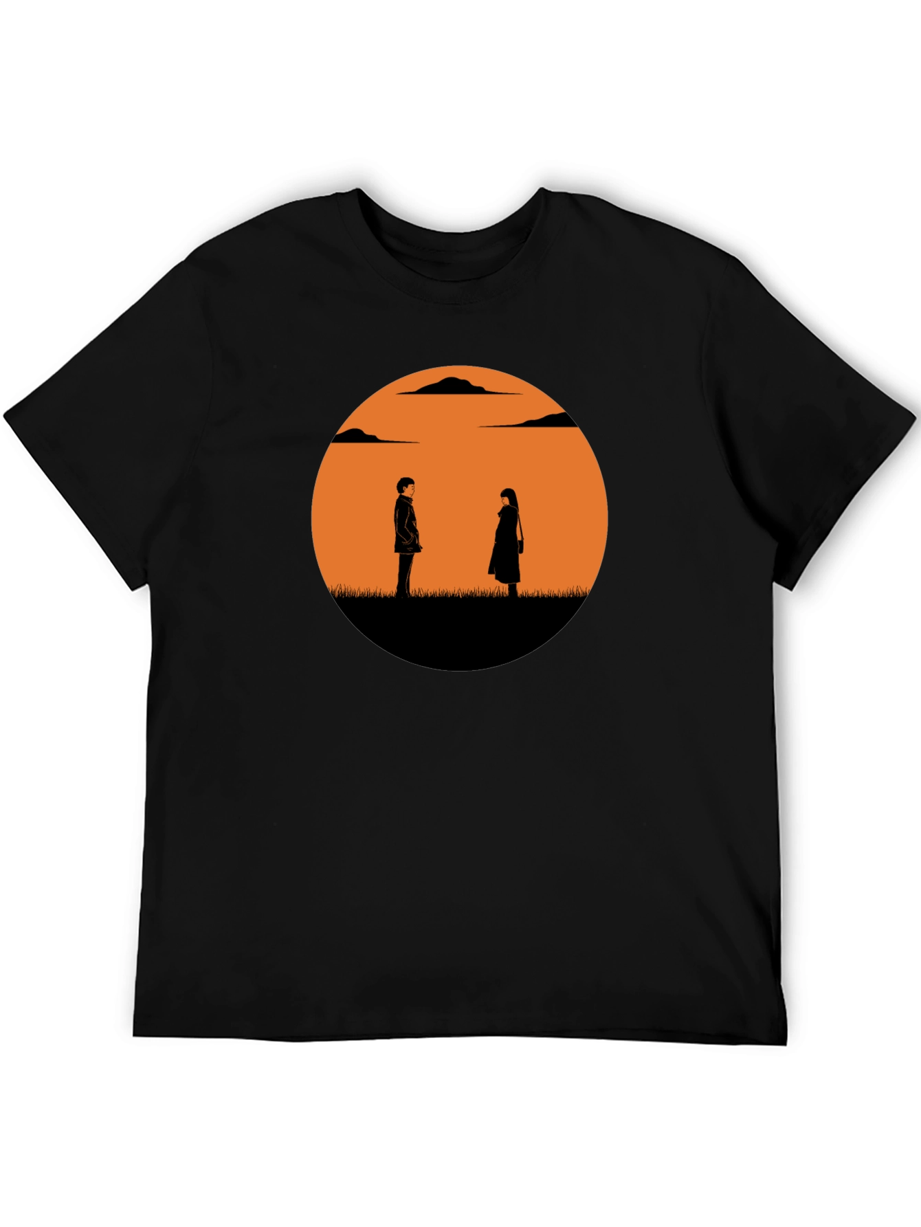 Sunset Silhouette Graphic Tee - Stylish Casual Wear