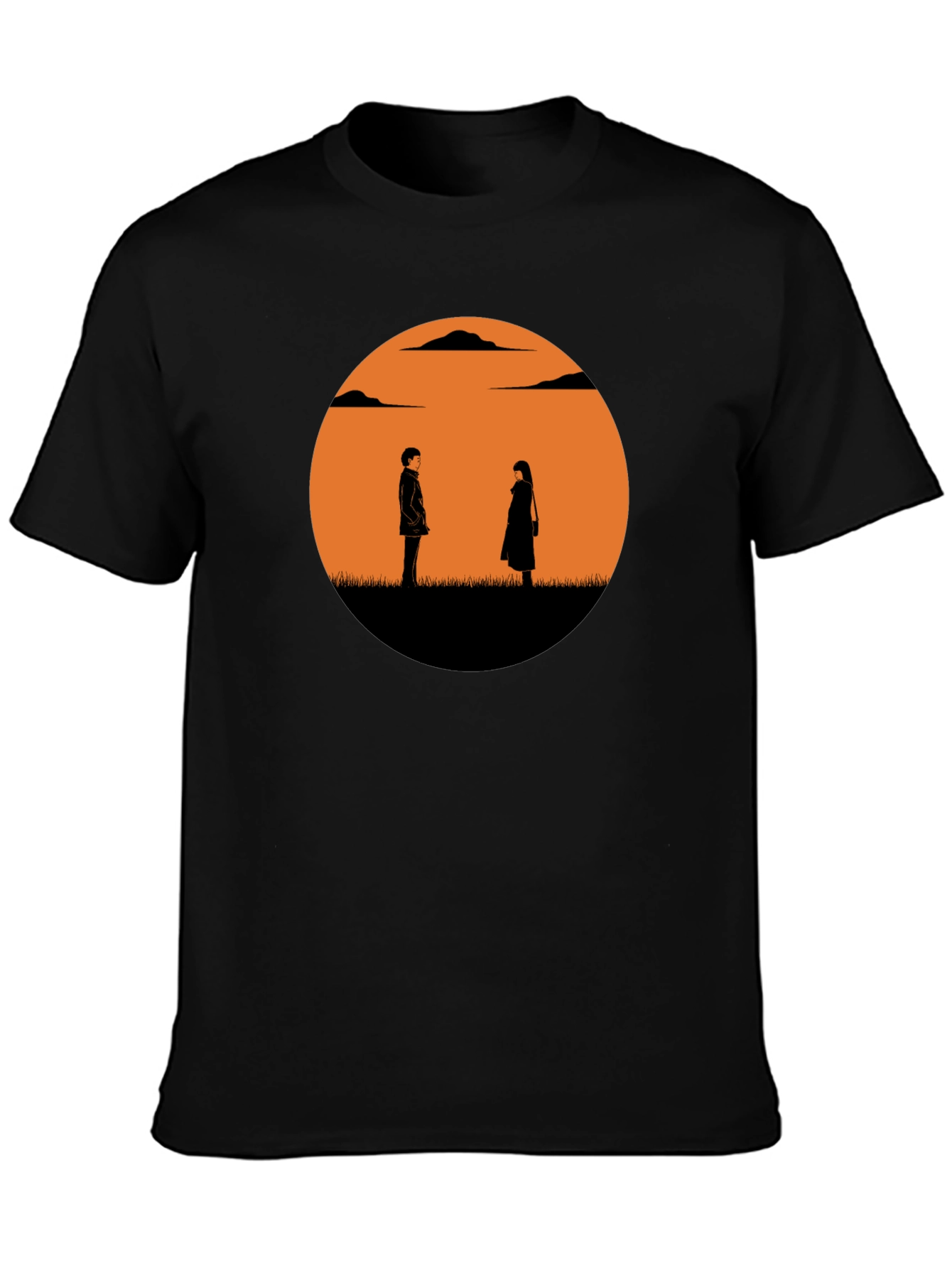 Sunset Silhouette Graphic Tee - Stylish Casual Wear