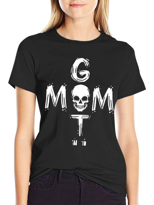 G Mom T Skull T-Shirt - Grim Reaper Skeleton Tee