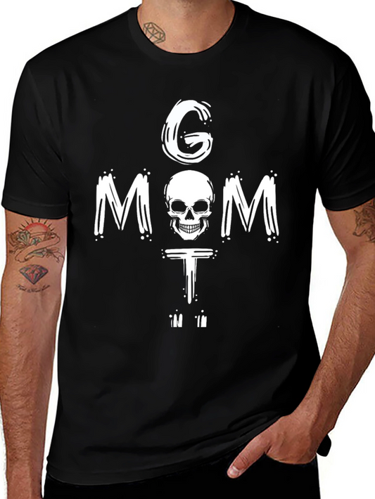 G Mom T Skull T-Shirt - Grim Reaper Skeleton Tee