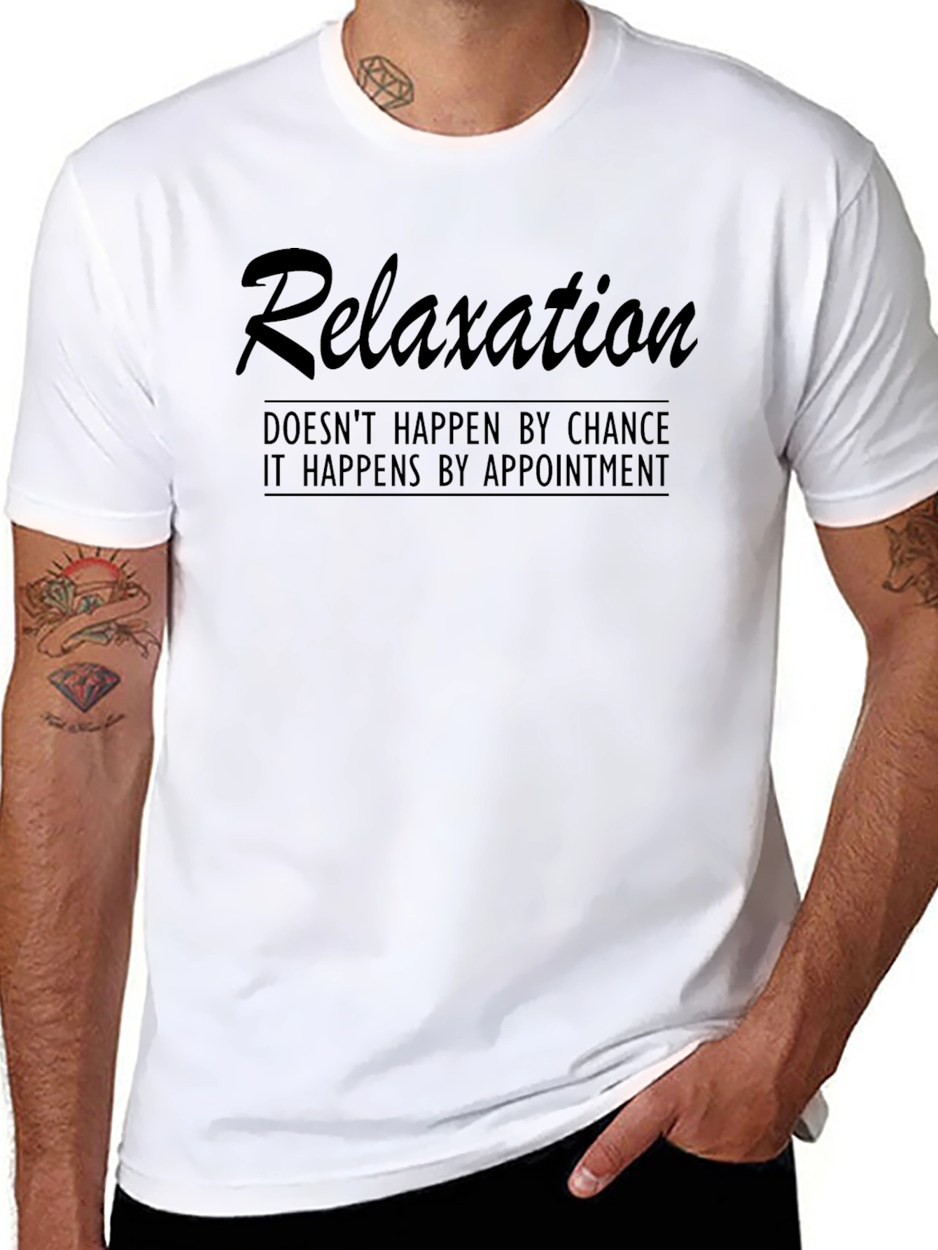 Relaxation Appointment Graphic Tee - Black