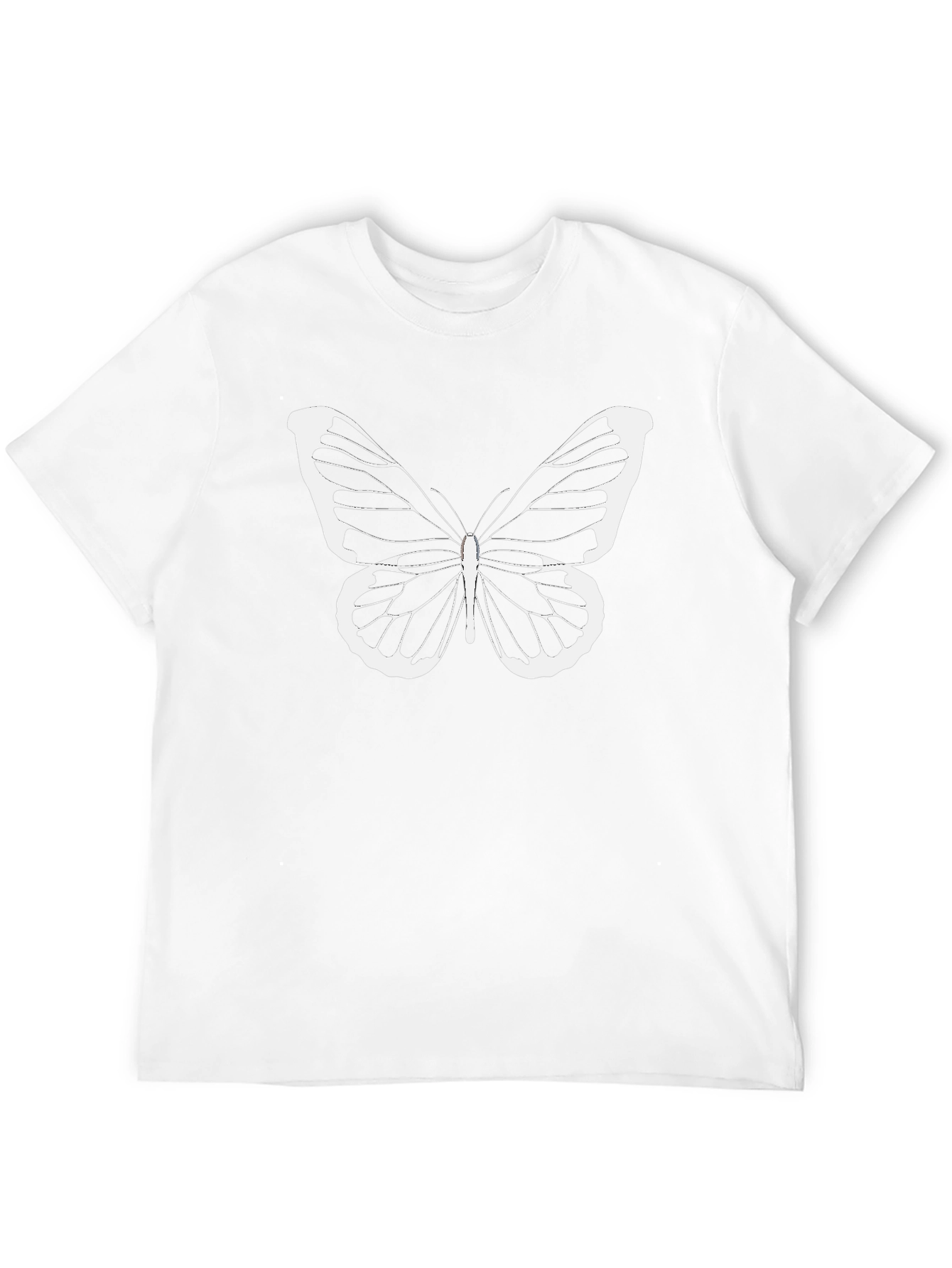 Black Butterfly Graphic Tee - Stylish Mens Casual Shirt