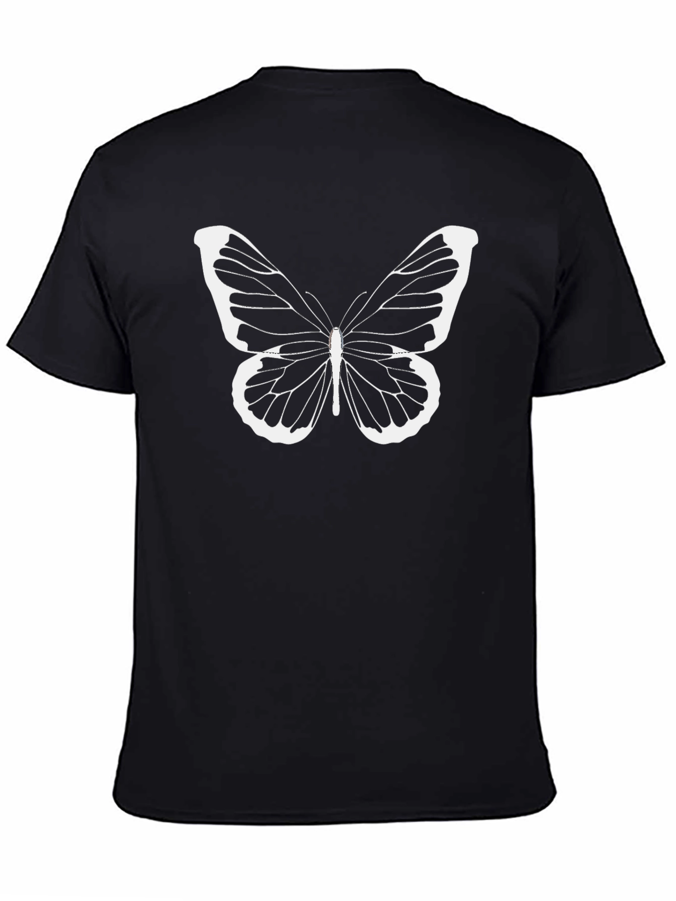 Black Butterfly Graphic Tee - Stylish Mens Casual Shirt