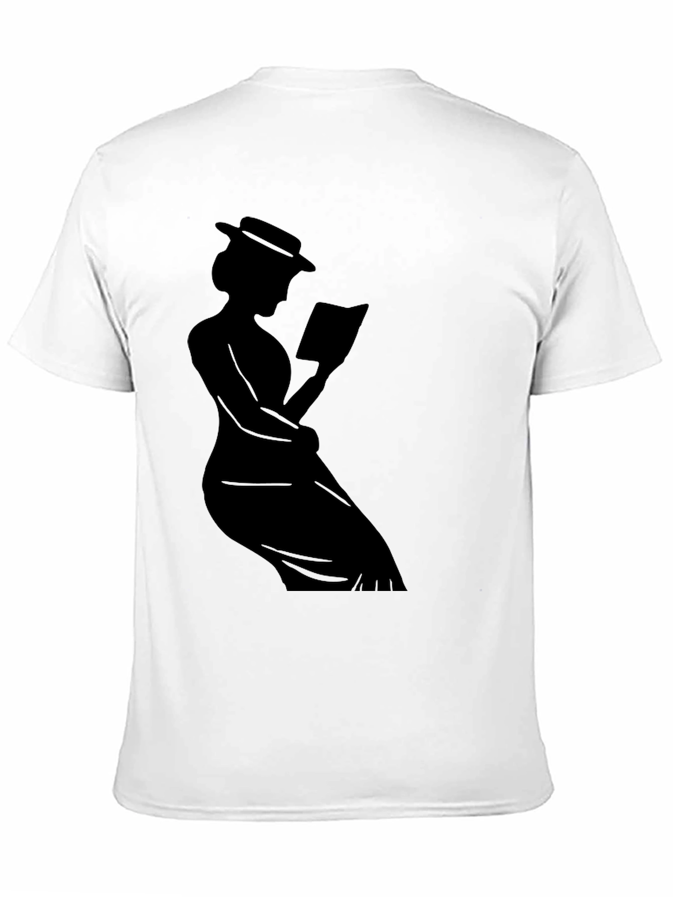 Silhouette Reader T-Shirt - Stylish Book Lover Tee