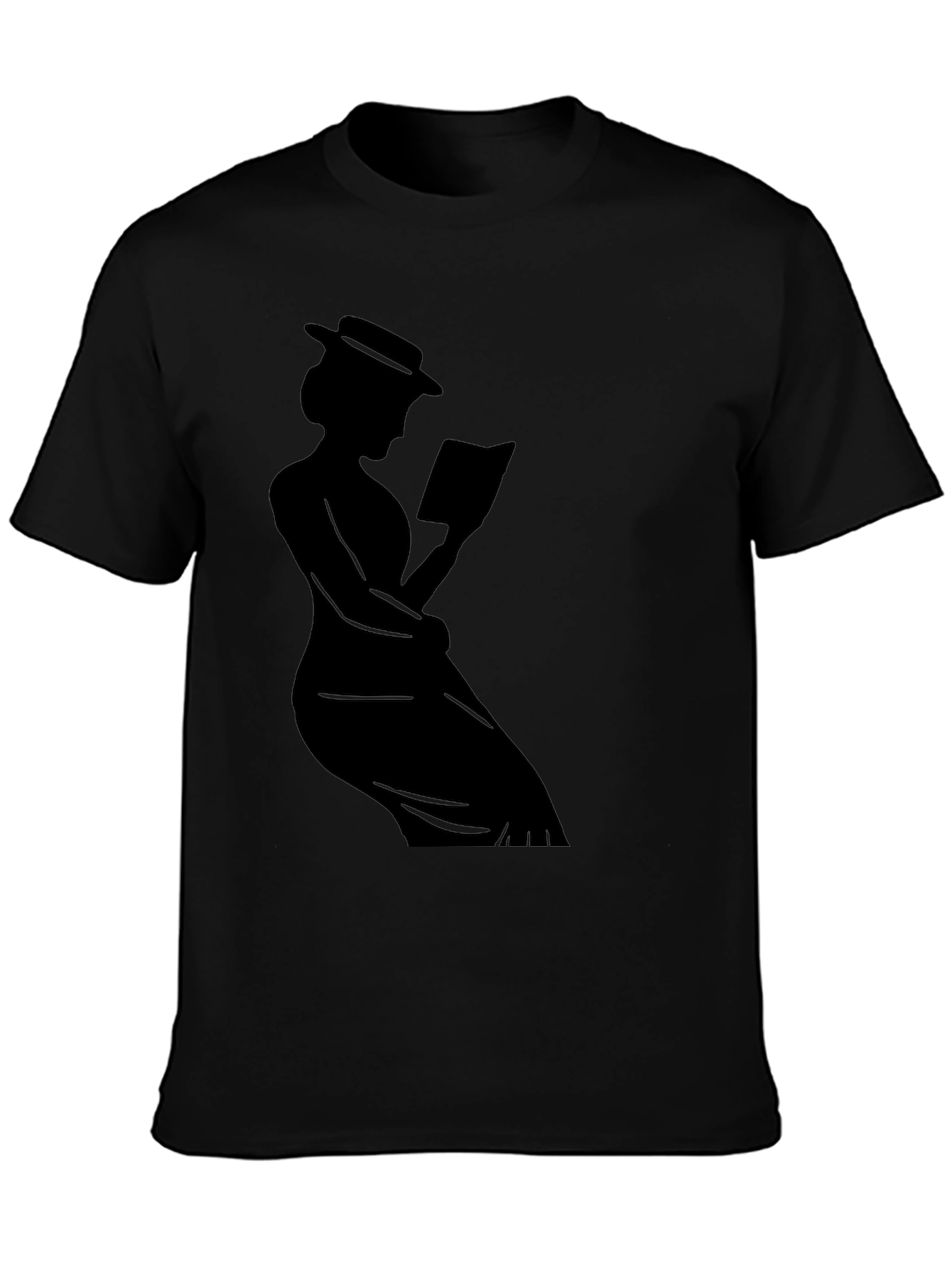 Silhouette Reader T-Shirt - Stylish Book Lover Tee