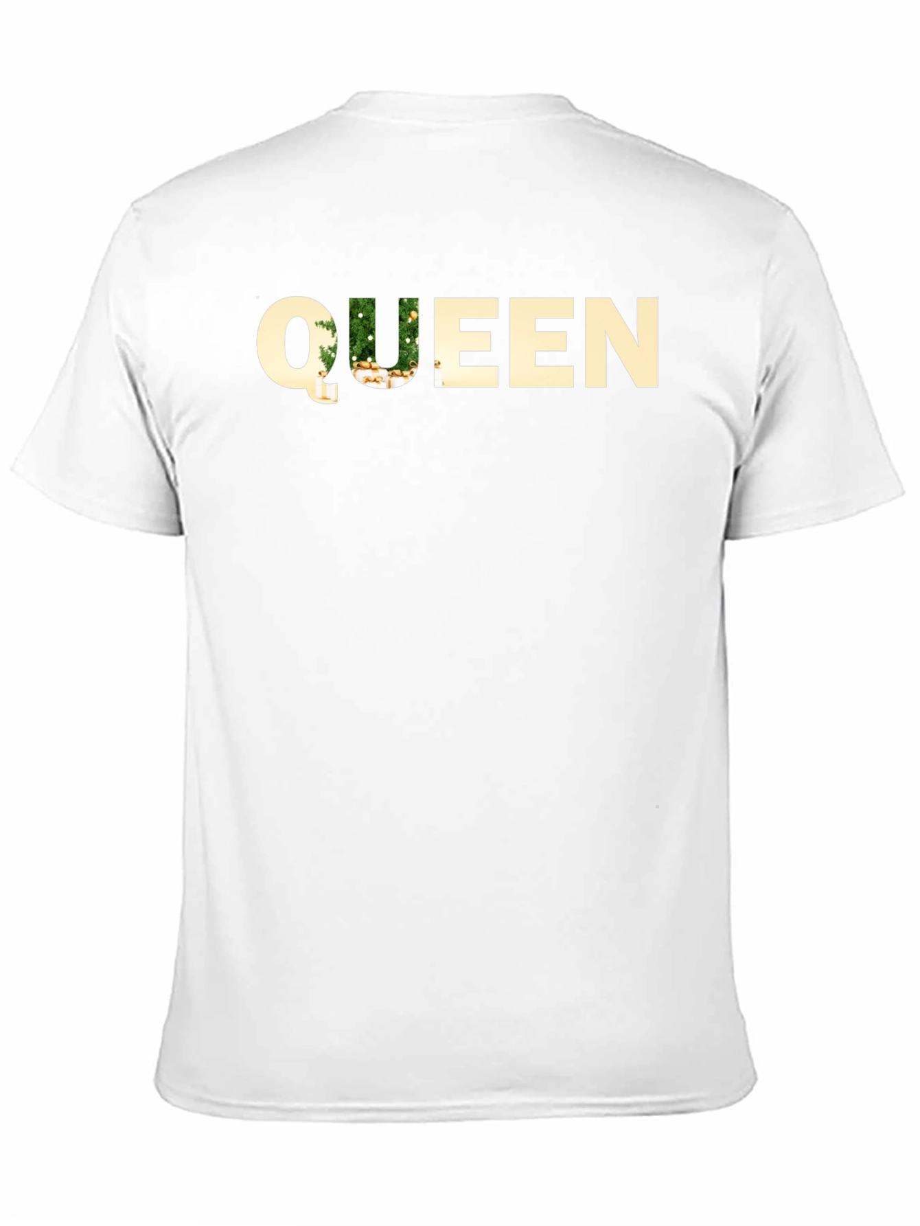 Queen Christmas Tree Black T-Shirt