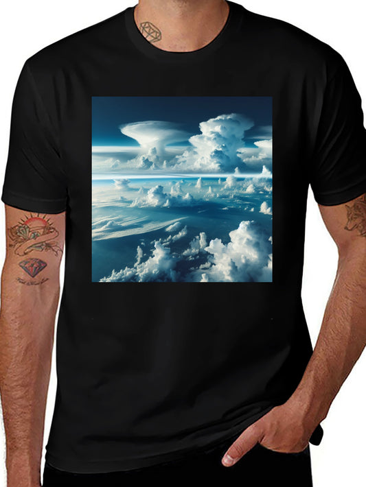 Cloudscape Graphic Tee - Unique Sky Print