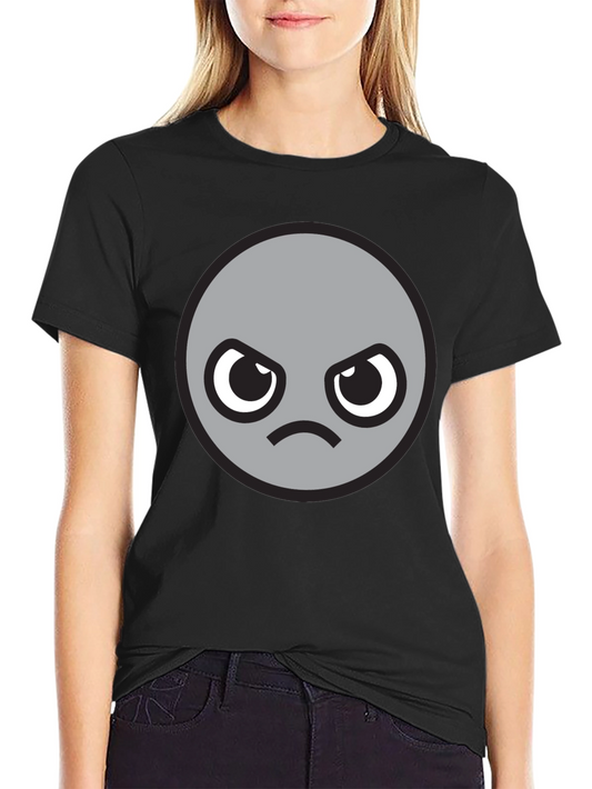 Grumpy Grey Emoji T-Shirt