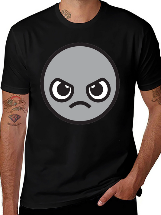 Grumpy Grey Emoji T-Shirt