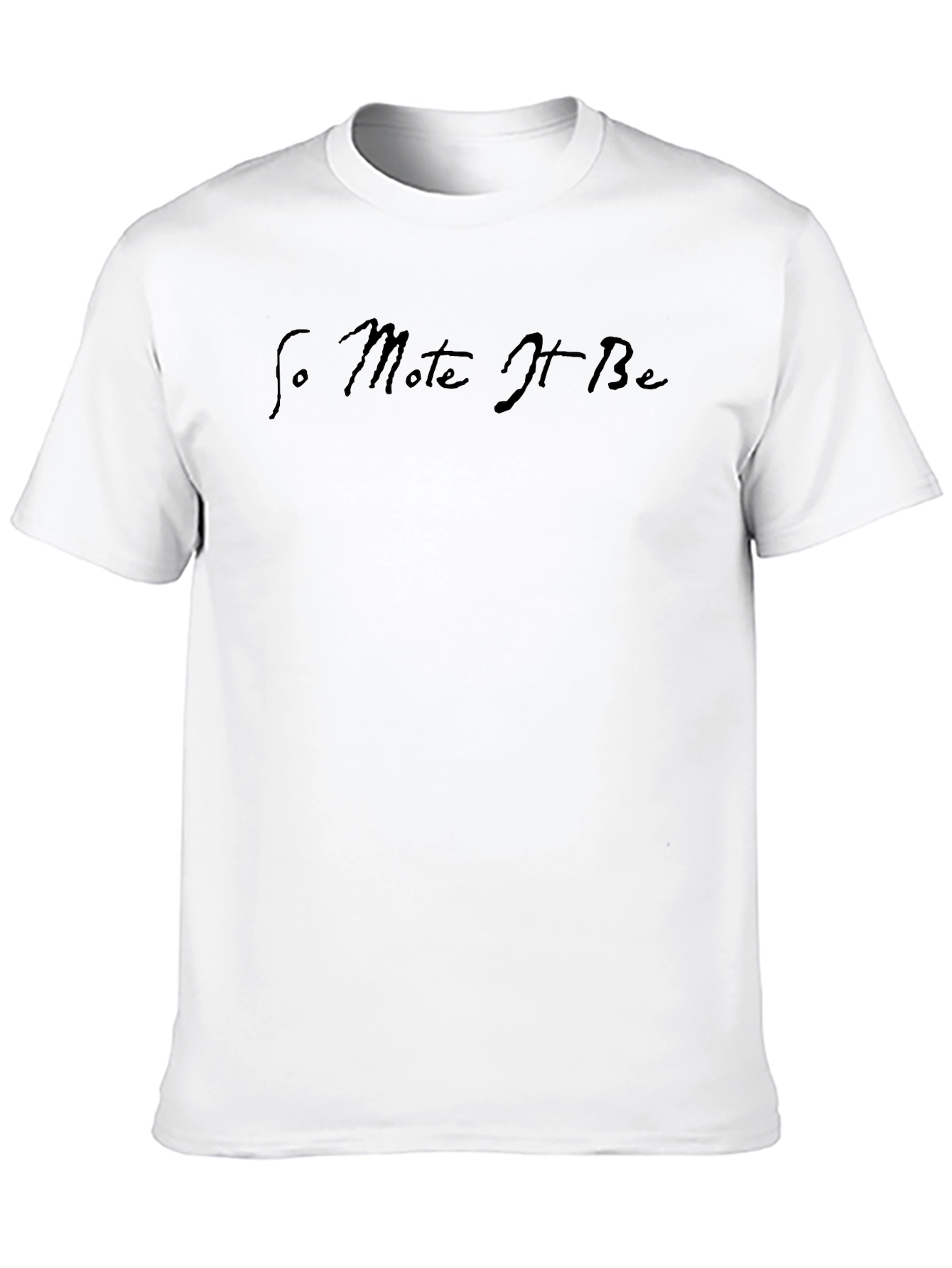 So Mote It Be Black Graphic Tee
