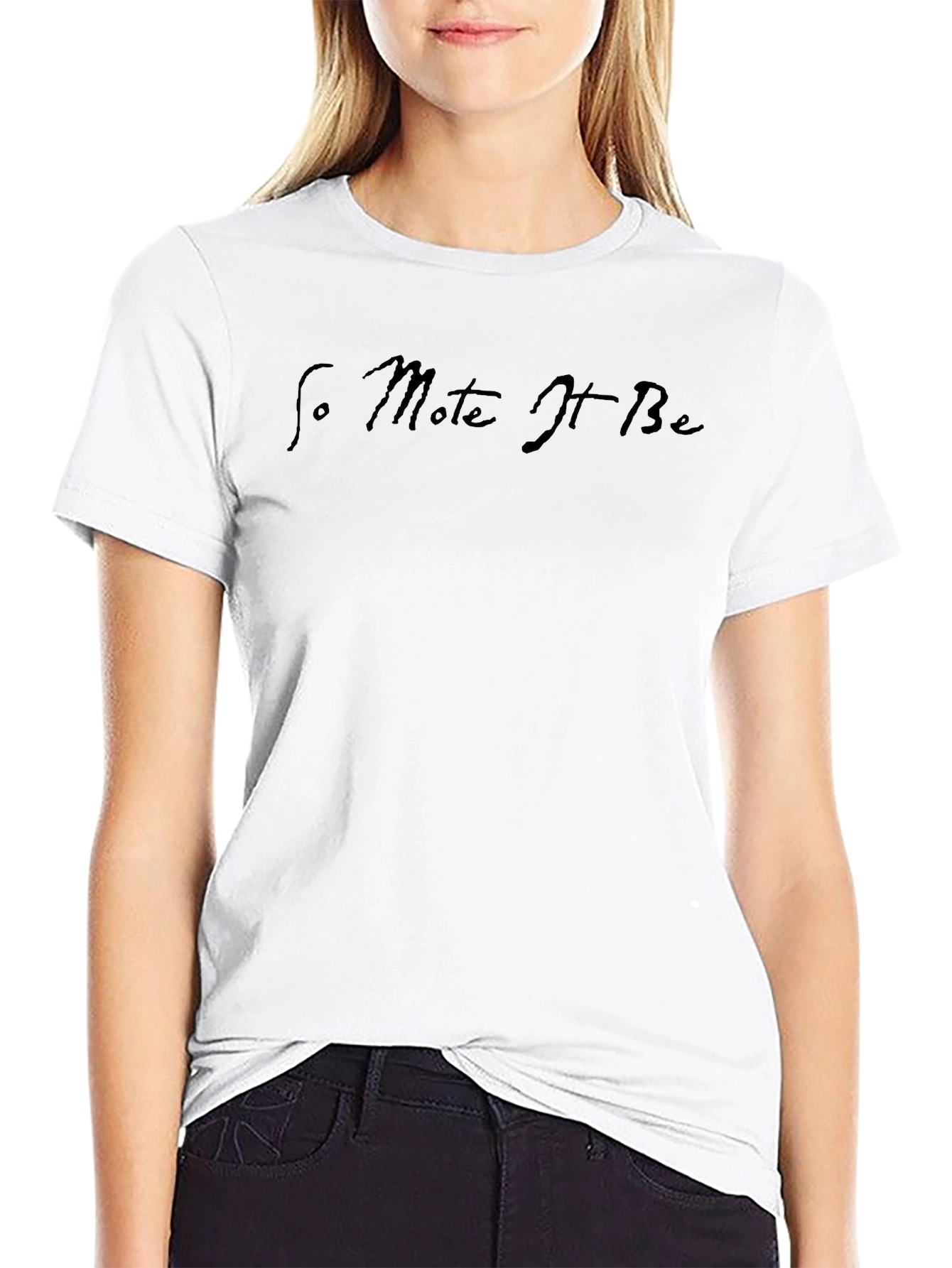 So Mote It Be Black Graphic Tee
