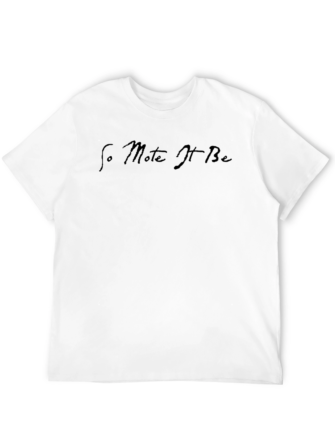 So Mote It Be Black Graphic Tee