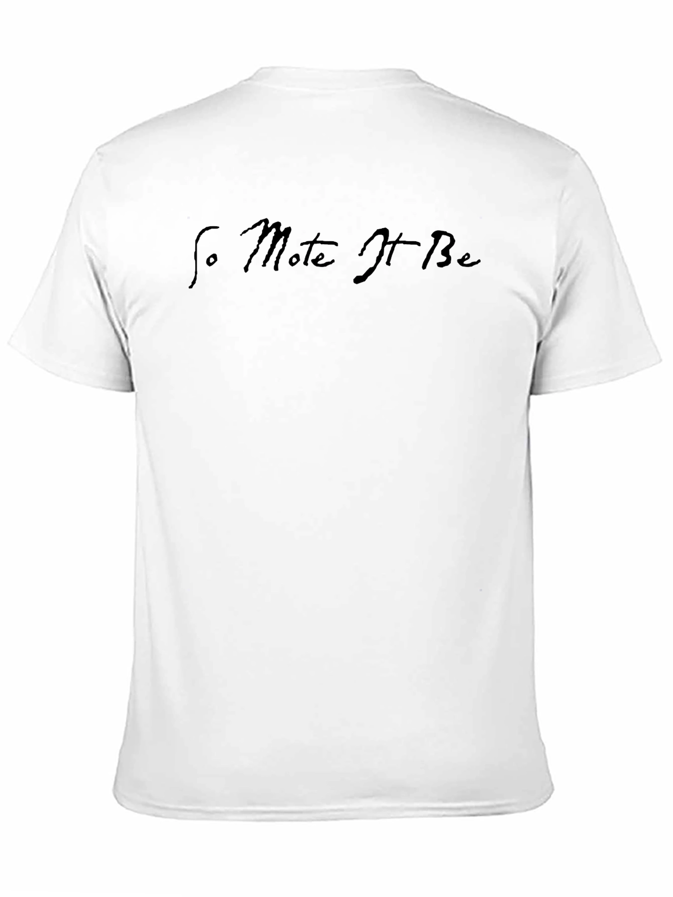 So Mote It Be Black Graphic Tee