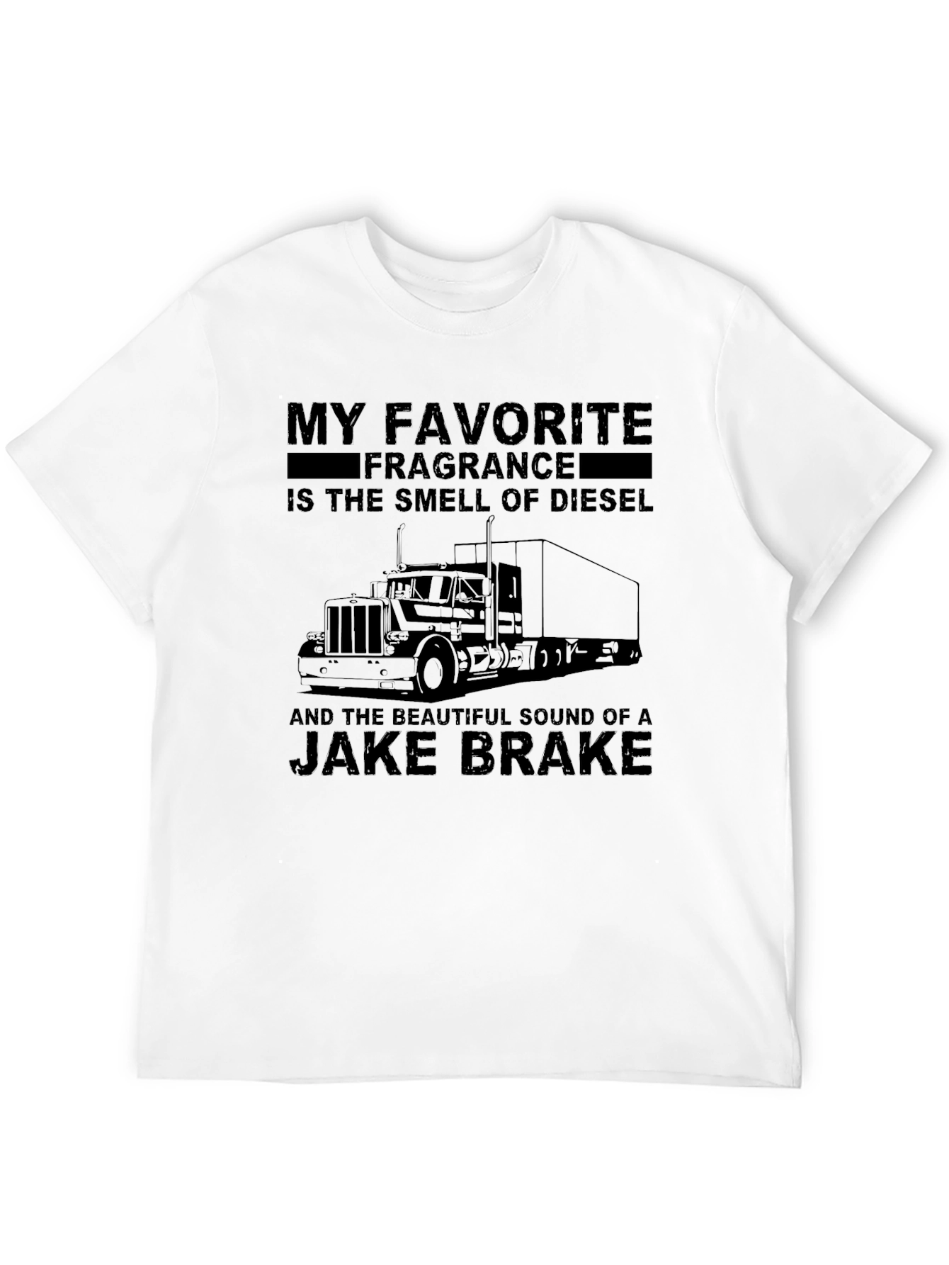 Diesel Smell Jake Brake T-Shirt - Trucker Gift